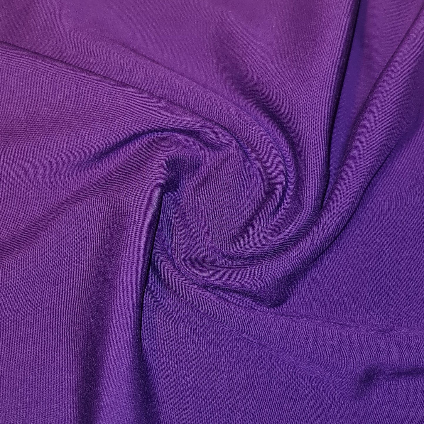 PURPLE PLAIN VISCOSE CHALLIS FABRIC SOFT NON STRETCH DRESS CRAFT MATERIAL 58" BY METER