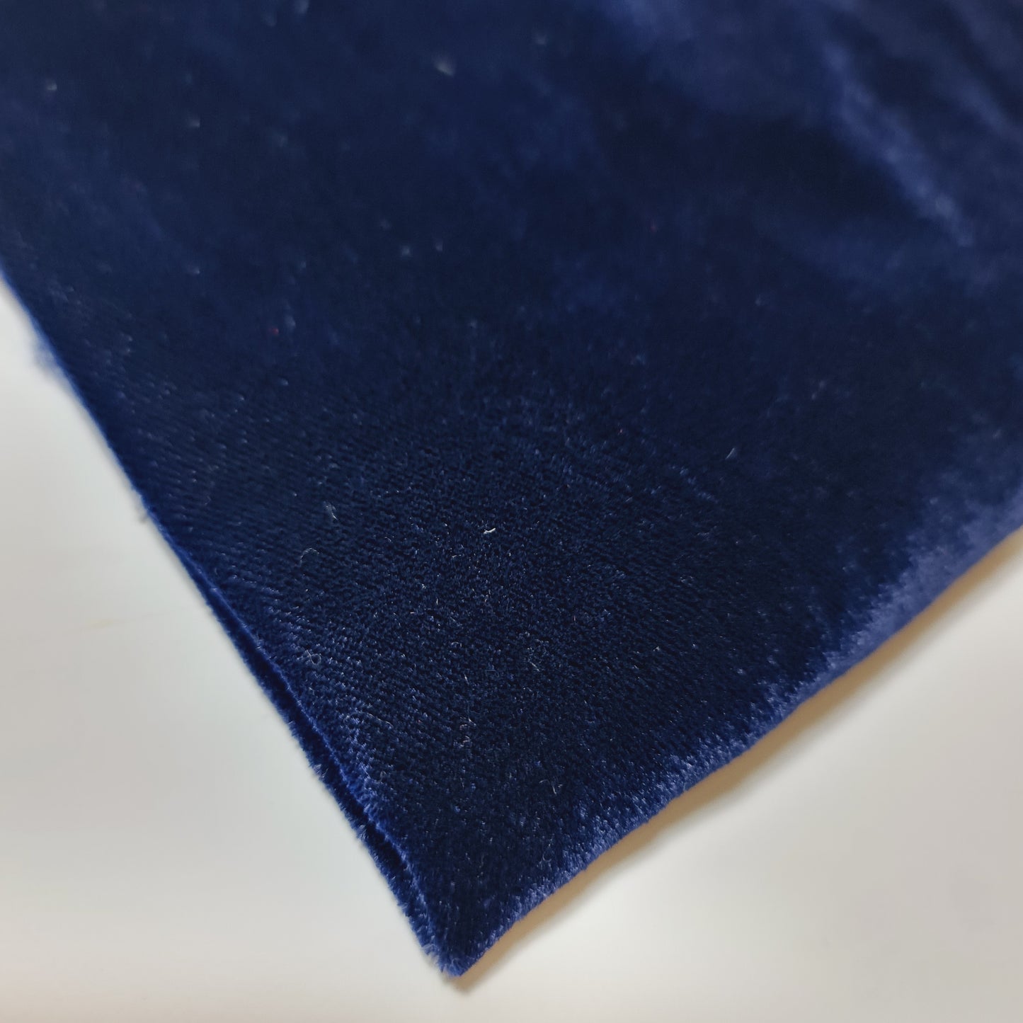 Navy Blue Luxury Micro 9000 Three Crown Triple Velvet Material Dress Craft 44” Fabric By The Meter