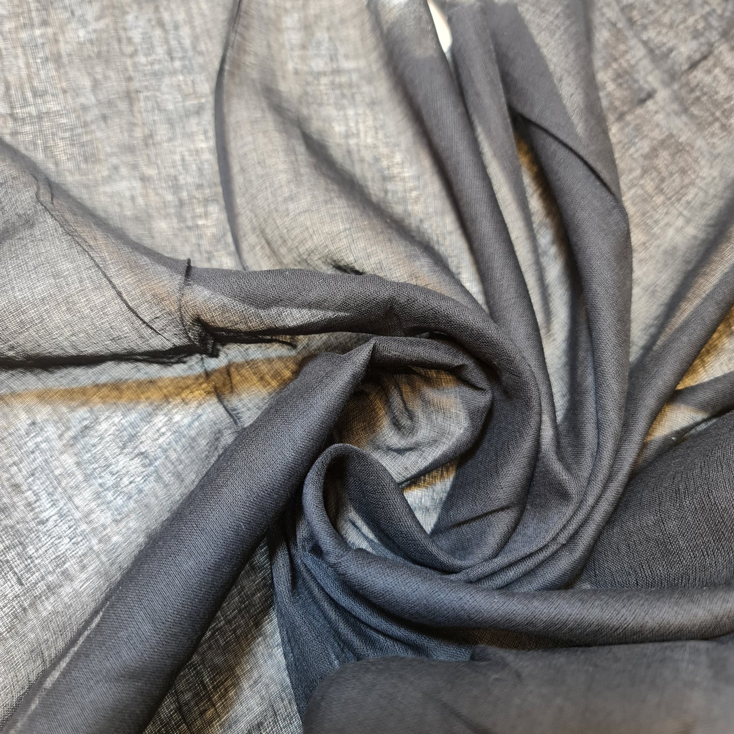 Black100% Cotton Muslin Fabric – Sheer Gauze Plain Weave, 44” Wide – 25 Meter Roll – Dress Lining, Crafts & Wedding Arch Material