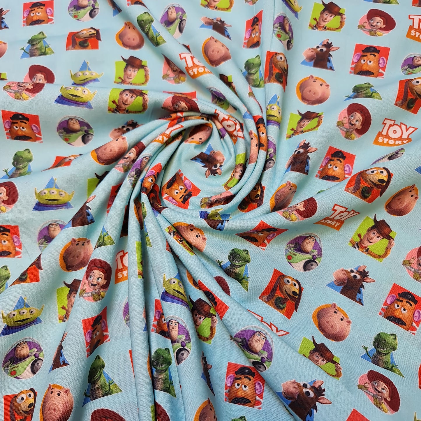 Toy Story 100% Cotton Fabric Poplin Material Dress Craft Costume Quilting Fabric 58" By Meter