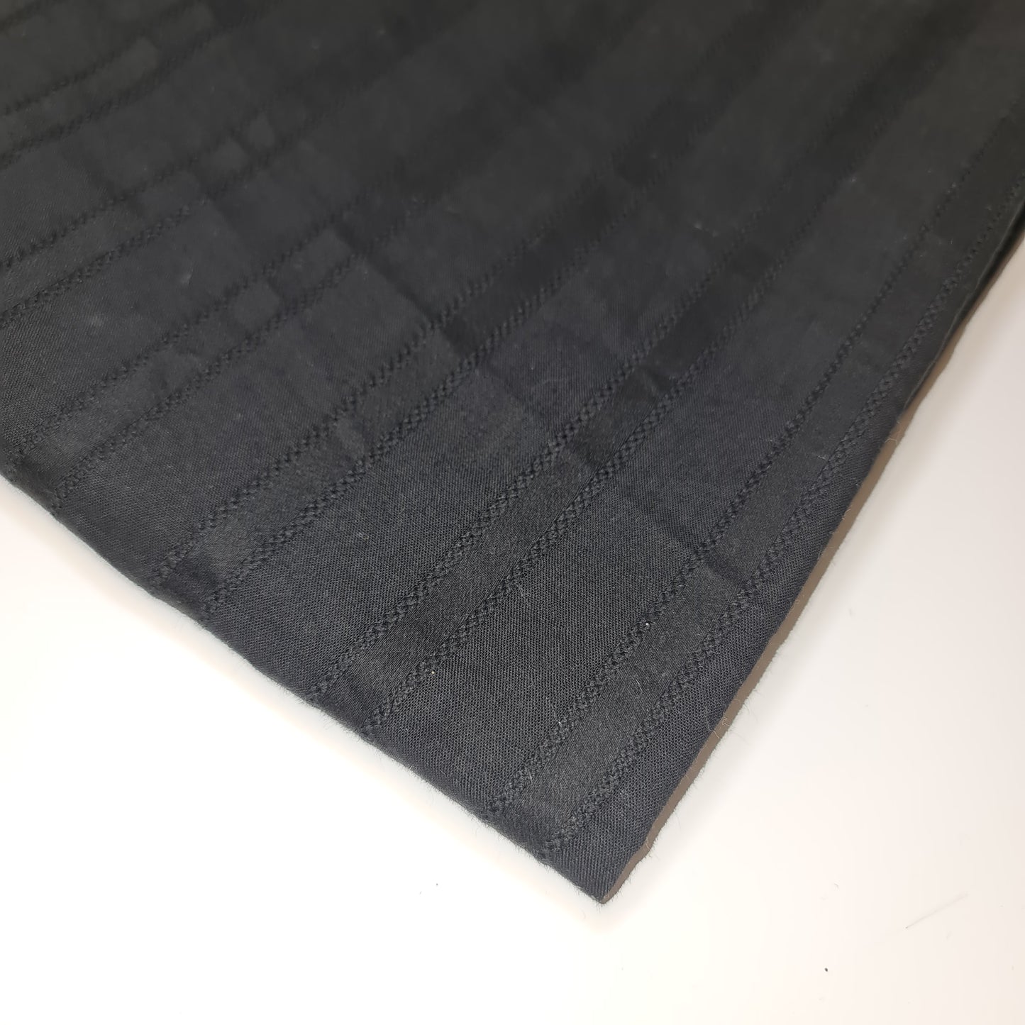 Black Cotton Stripe Suiting Material Dress Craft Costume Fabric 58" By Meter