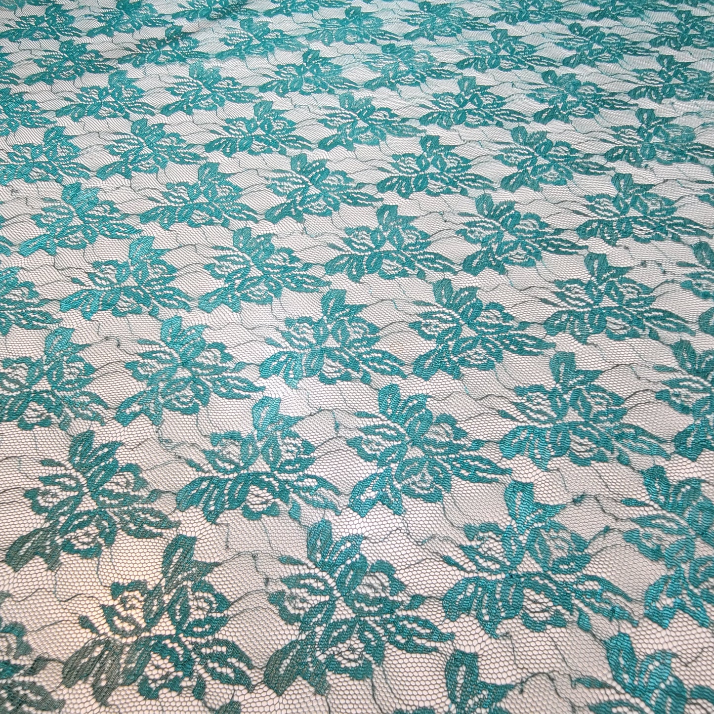 Rostfarbener Spitzenstoff mit Blumenmuster, Designer-Kleid, Bastelmaterial, 147,3 cm, Meterware