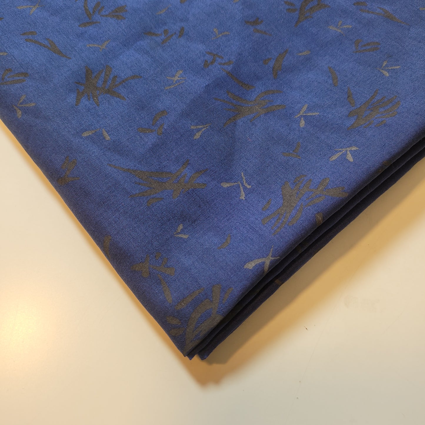 Blue Splash 100% Cotton Vintage Material Novelty Floral Dress Craft Quilting Fabric 44" By The Meter