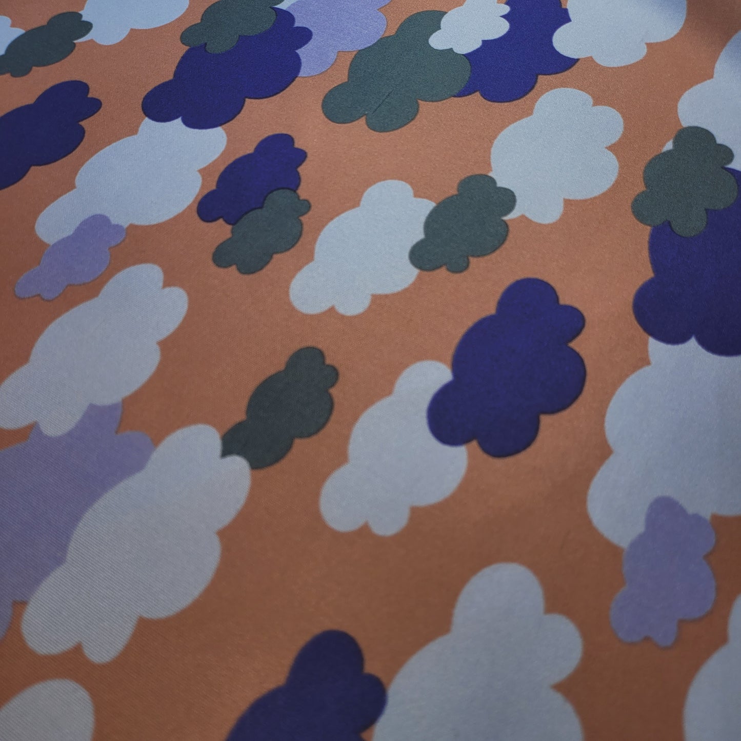 Abstract Cloud Pattern Scuba Crepe Fabric – Soft, Stretchy & Stylish 58" By Meter