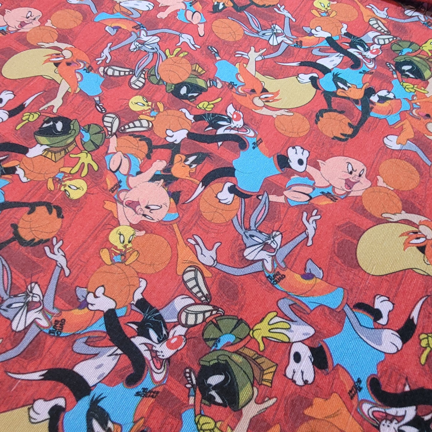 Looney Tunes Space Jam Cotton Baby Grow Fabric – 58" Wide (Sold by the Meter)