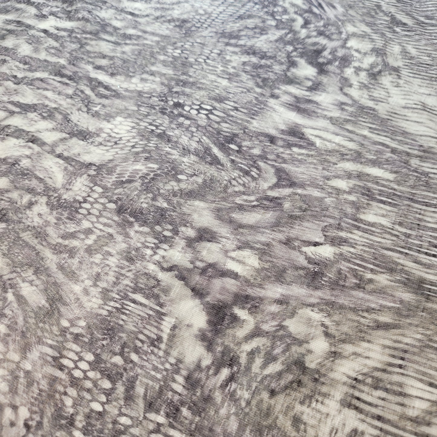 Abstract Animal Print Cotton Jersey Fabric – Neutral Grey Tones, 58" Wide (Sold by the Meter)