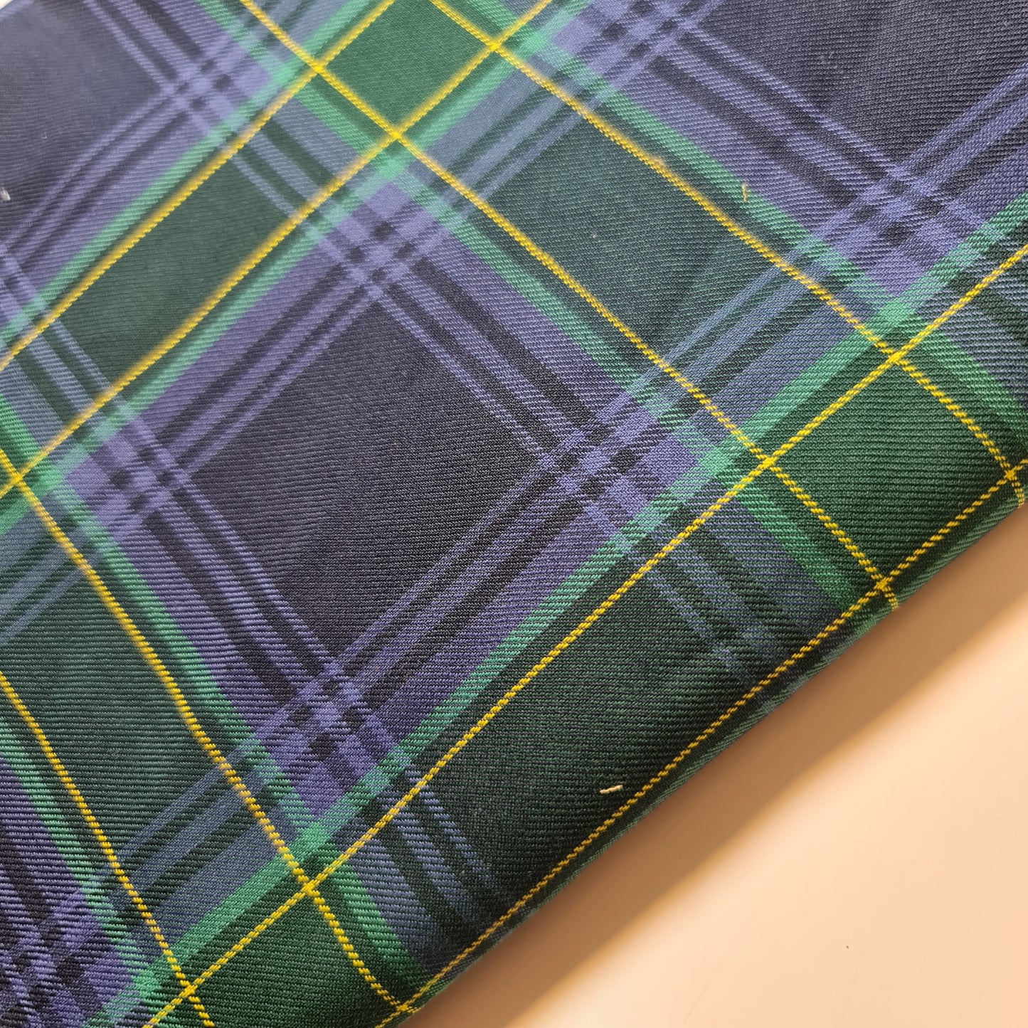 Purple Green Navy Tartan Check Plaid Viscose Fabric 58" Wide – By the Meter, Dress, Craft & Costume Material