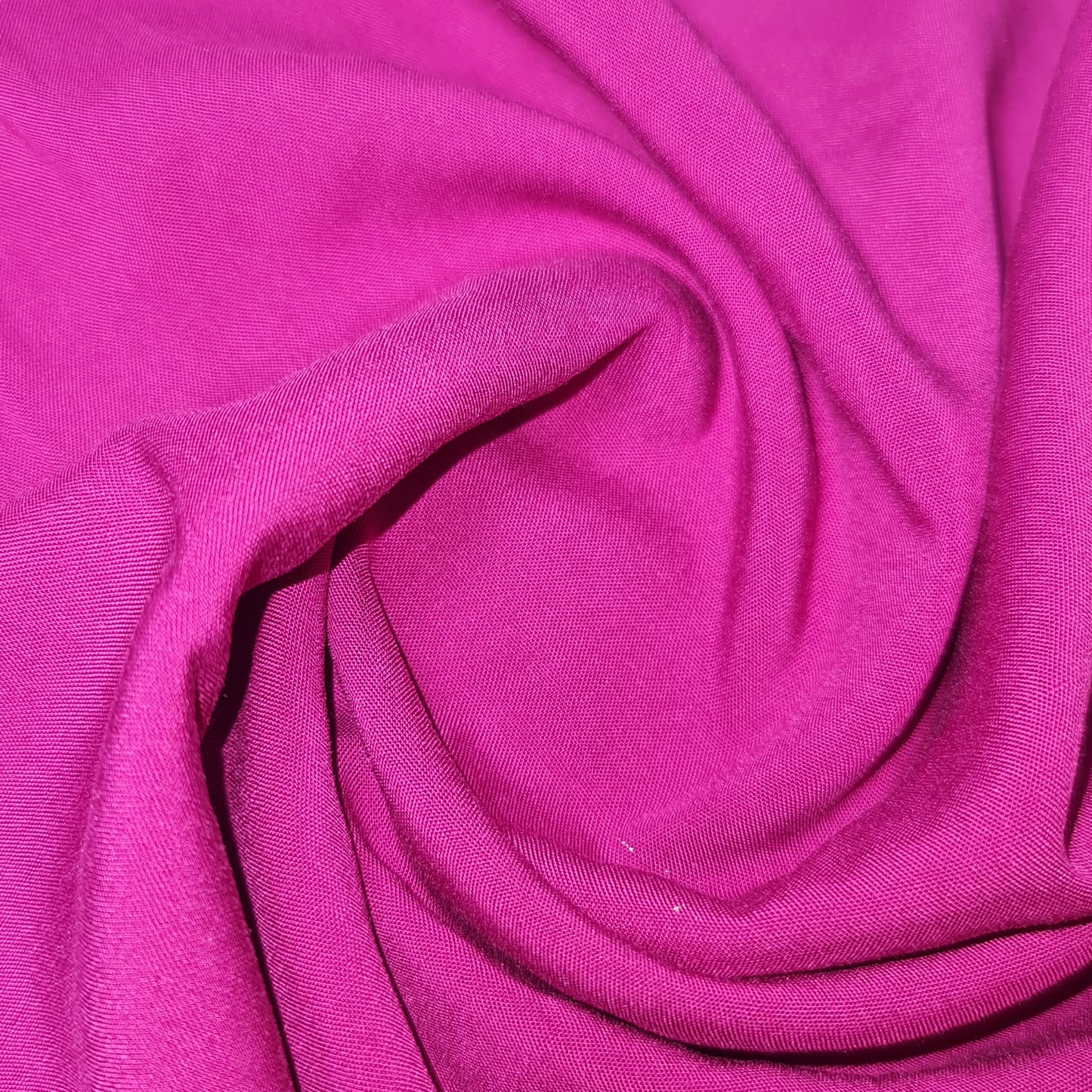 HOT PINK PLAIN VISCOSE CHALLIS FABRIC SOFT NON STRETCH DRESS CRAFT MATERIAL 58" BY METER