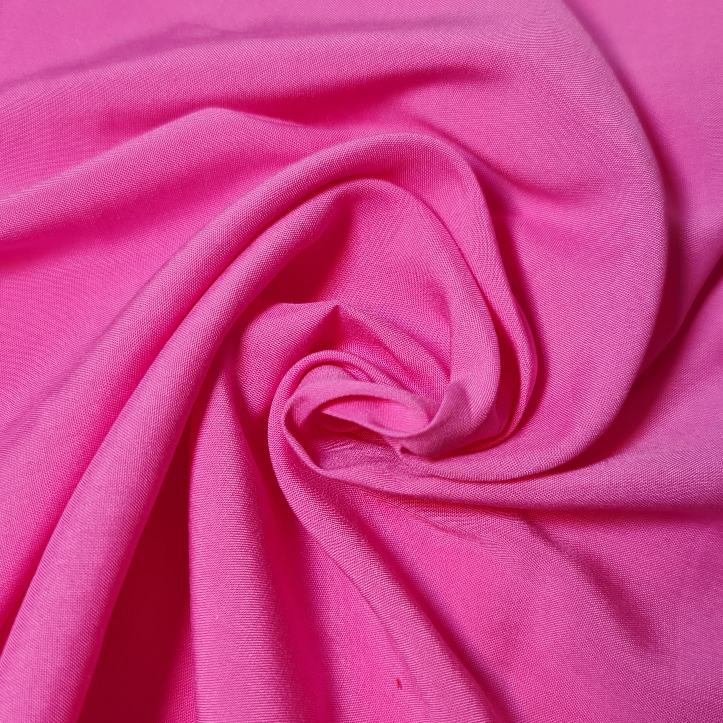 CANDY PINK PLAIN VISCOSE CHALLIS FABRIC SOFT NON STRETCH DRESS CRAFT MATERIAL 58" BY METER