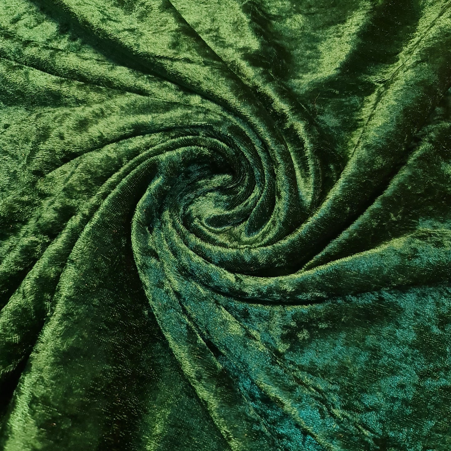 Flaschengrüner, schlichter Pannesamtstoff, Stretch-Velours, 150 cm breit, Meterware