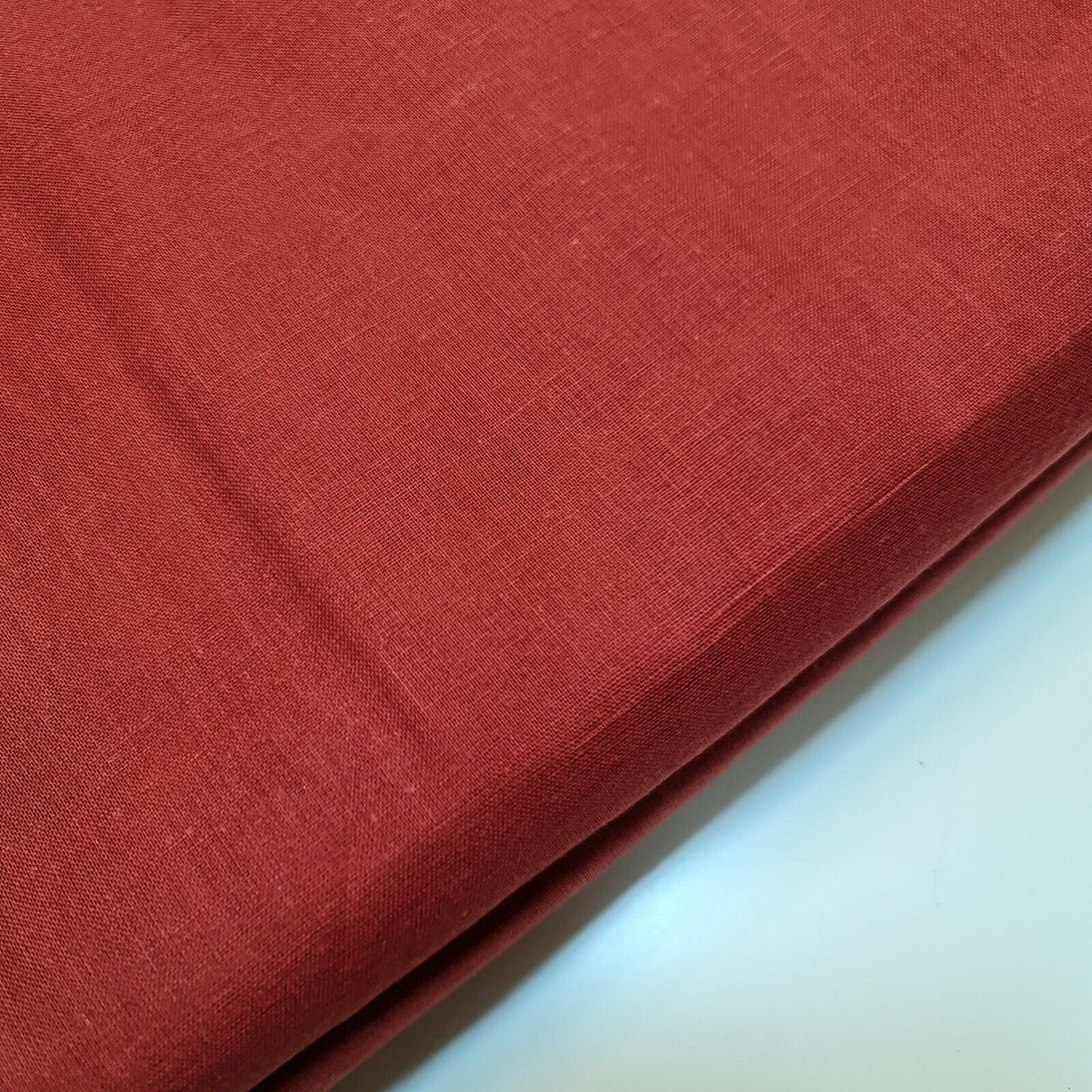 Burnt Orange 100% Cotton Muslin Fabric Sheer Gauze Plain Weave 44” Wide Dress Lining, Crafts Costume Material By The Meter