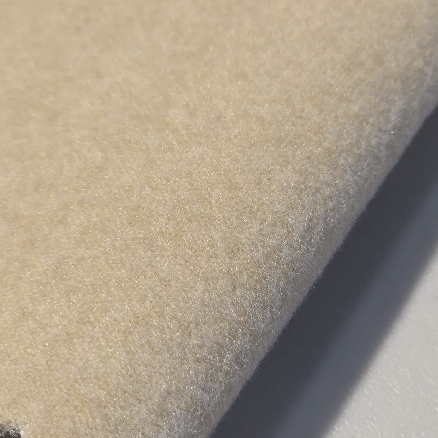 Beige Plain Dyed Washable Wool Fabric Ideal For Coats and Scarfs 58" Wide By The Meter