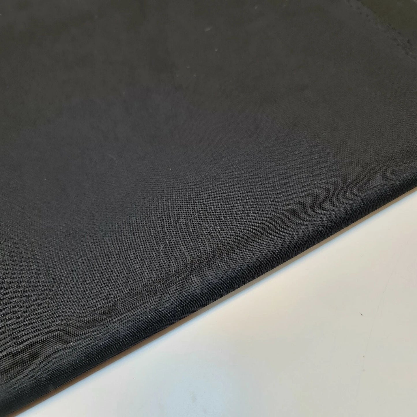 Black Plain Power Mesh 4 Way Stretch Fabric Dress Craft Costume Material 58" By The Meter