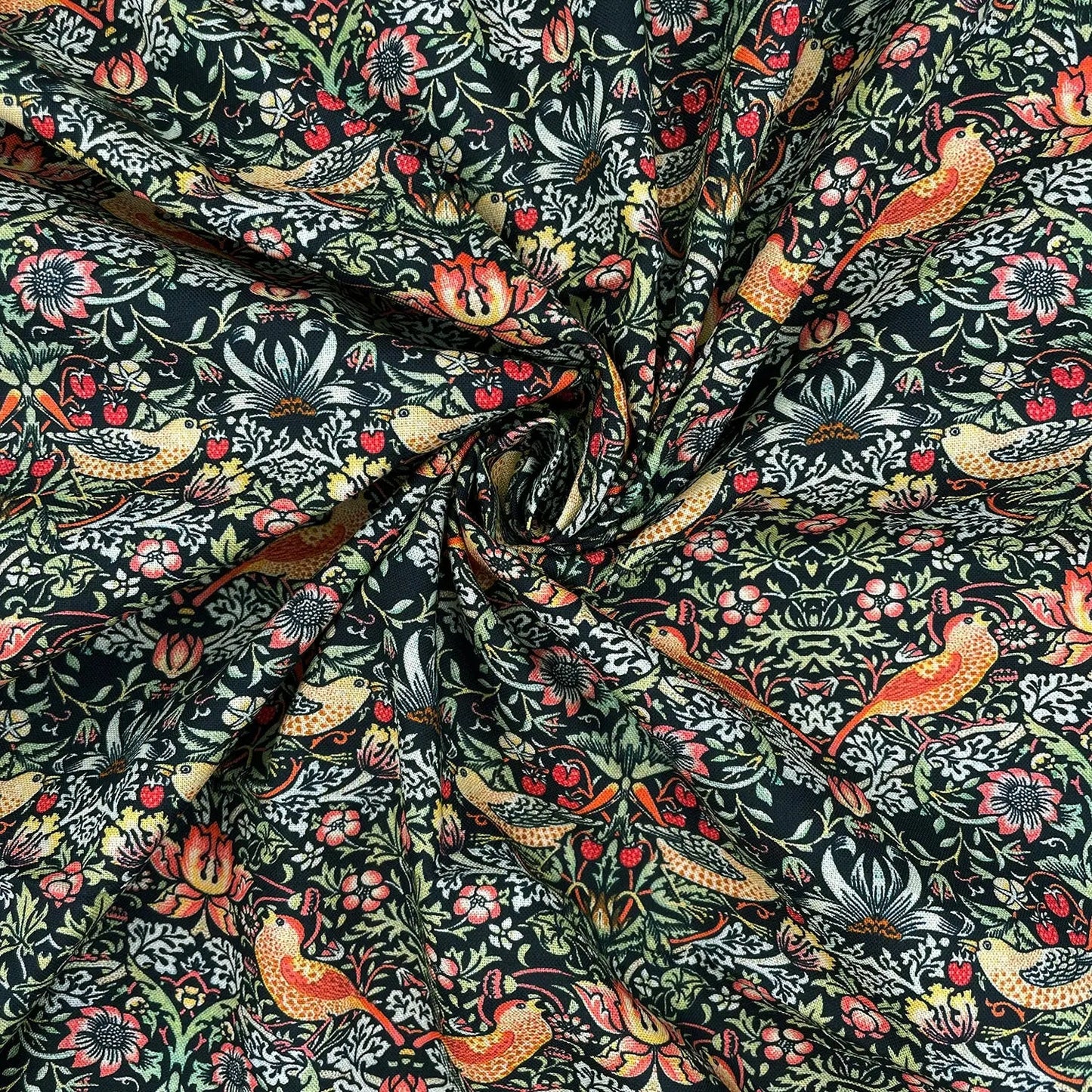 William Morris Digital Printed 100% Cotton Fabric | Classic Arts & Crafts Designs 150gsm 55" (140cm) Wide – Sold by the Meter