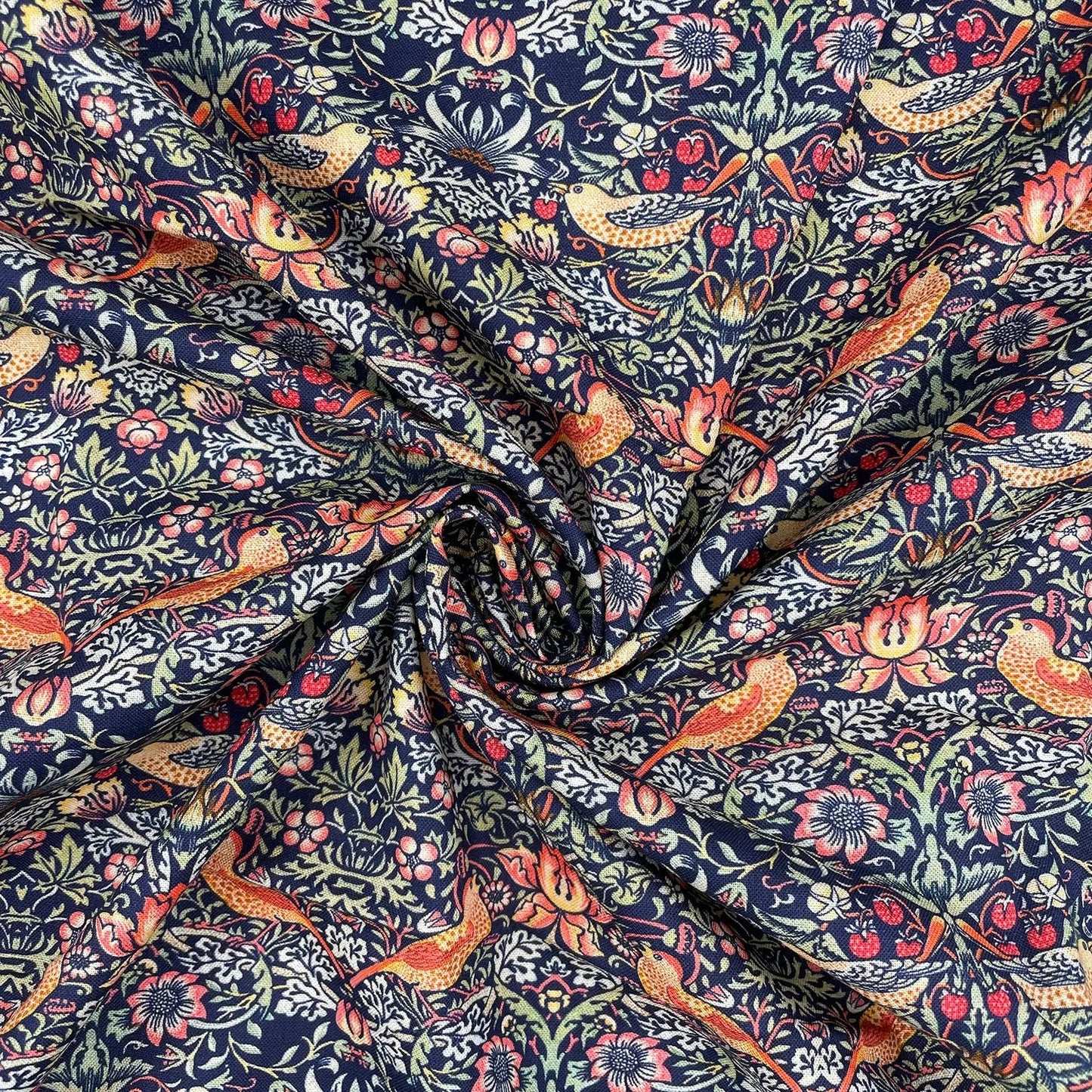 William Morris Digital Printed 100% Cotton Fabric | Classic Arts & Crafts Designs 150gsm 55" (140cm) Wide – Sold by the Meter