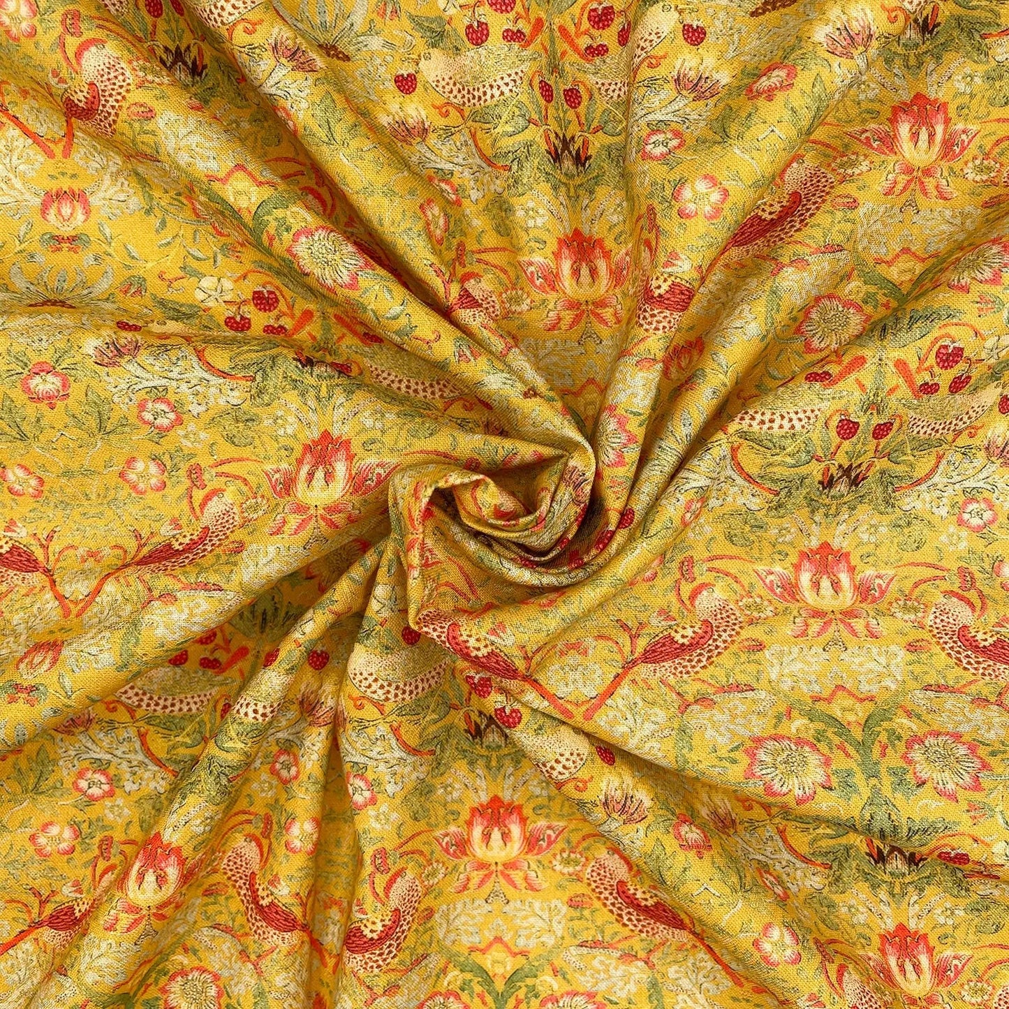 William Morris Digital Printed 100% Cotton Fabric | Classic Arts & Crafts Designs 150gsm 55" (140cm) Wide – Sold by the Meter