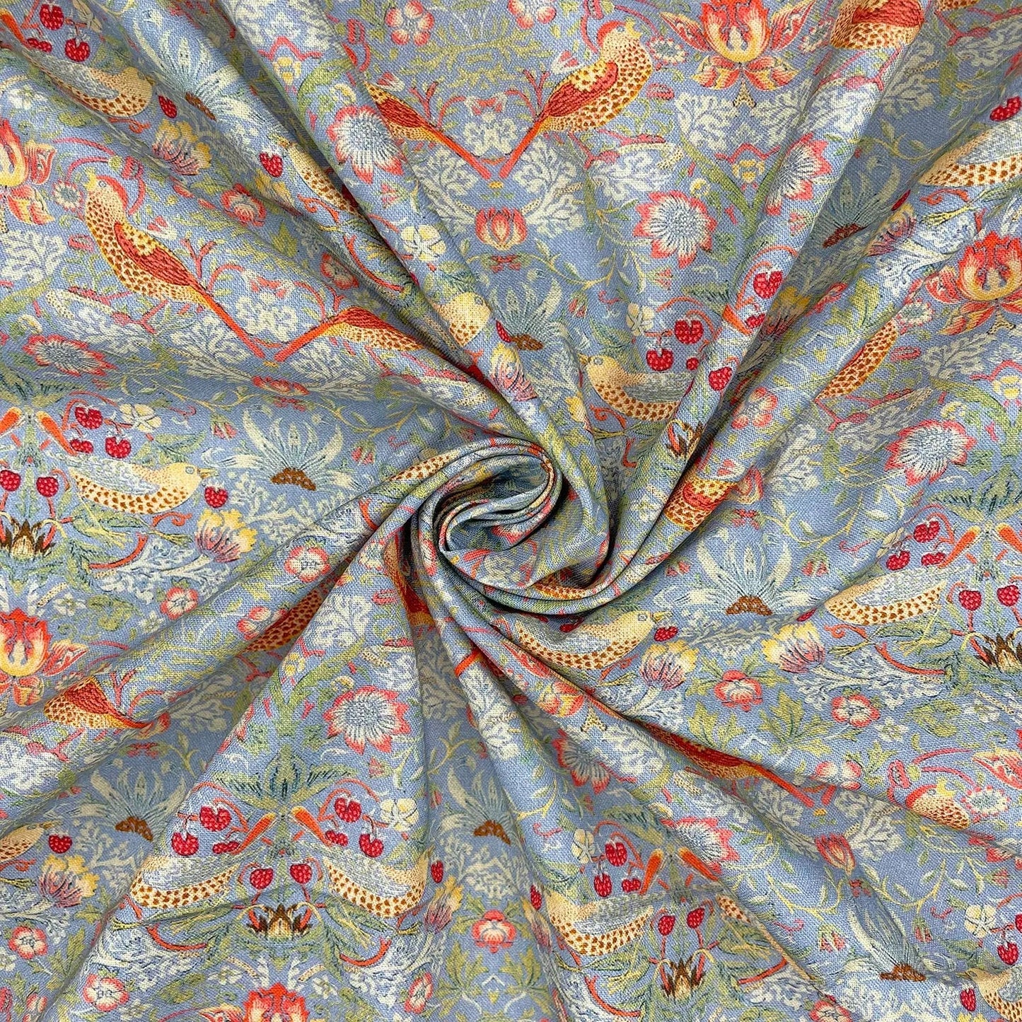 William Morris Digital Printed 100% Cotton Fabric | Classic Arts & Crafts Designs 150gsm 55" (140cm) Wide – Sold by the Meter