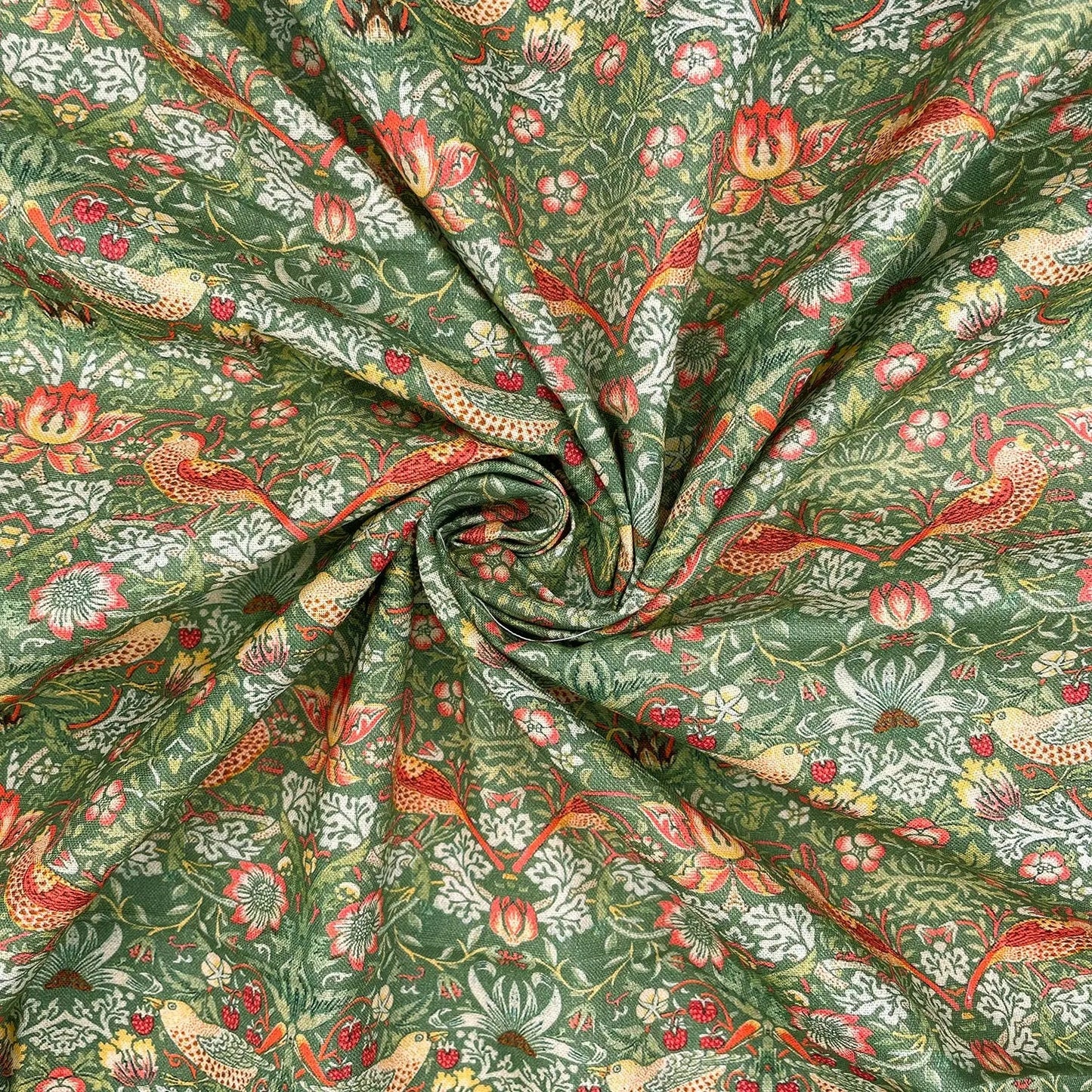 William Morris Digital Printed 100% Cotton Fabric | Classic Arts & Crafts Designs 150gsm 55" (140cm) Wide – Sold by the Meter