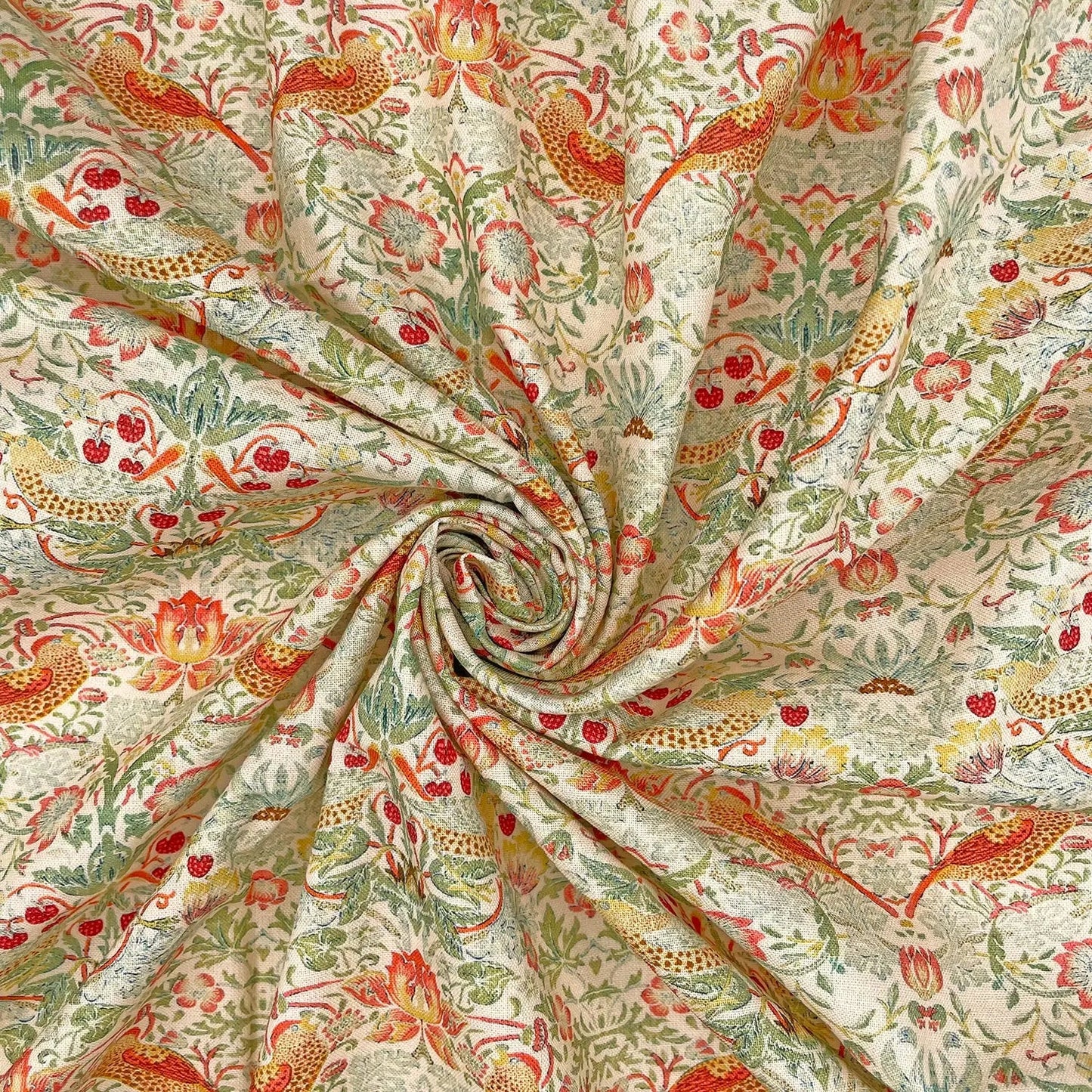 William Morris Digital Printed 100% Cotton Fabric | Classic Arts & Crafts Designs 150gsm 55" (140cm) Wide – Sold by the Meter