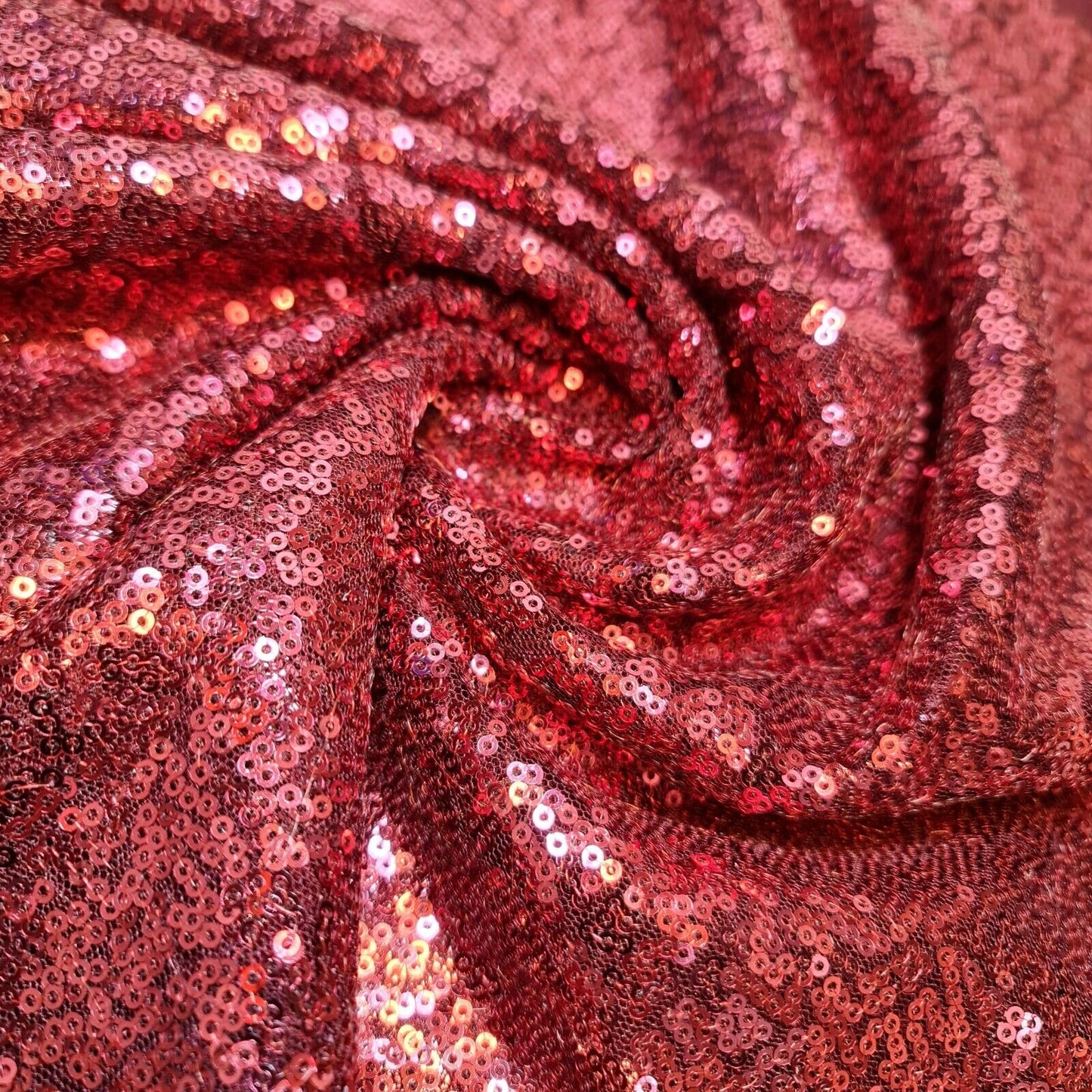 Paillettenstoff, glitzernd, glänzend, glitzernd, für Kleider, Bastelarbeiten, Tischdecken, 127 cm (Babyrosa)