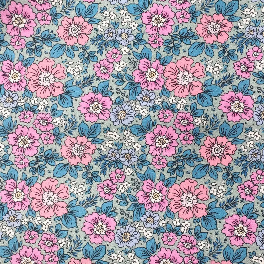100% Cotton Percale Fabric | 44" (112cm) Wide Lightweight 200 Thread Count Dressmaking & Craft Material – Mix Designs – Sold by the Meter