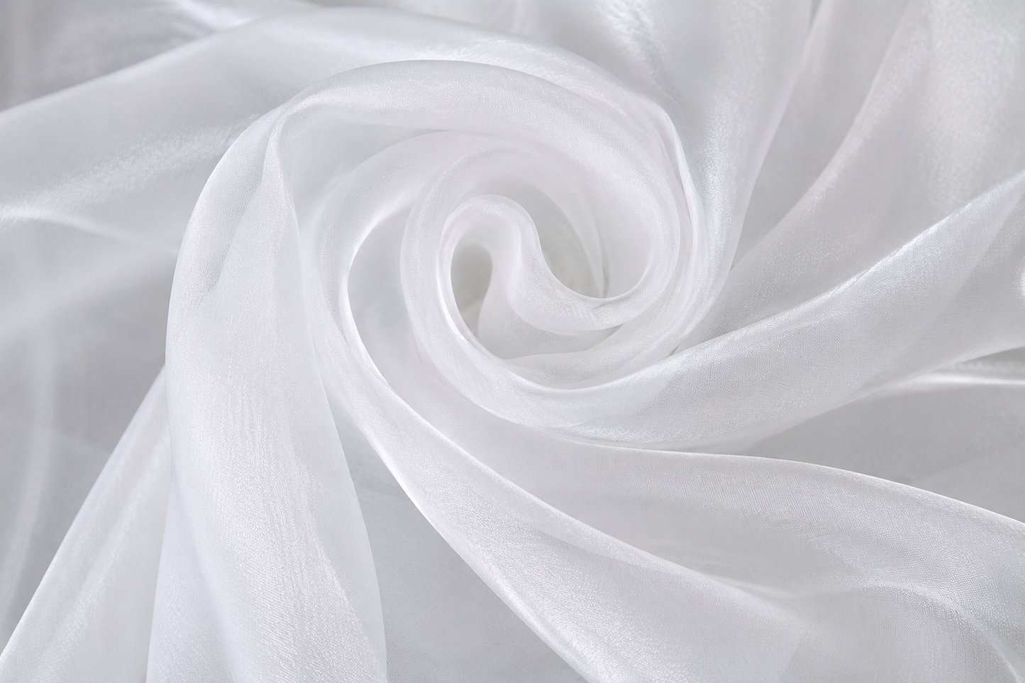 Transparenter Organzastoff, Voile-Vorhang, Hochzeitsstoff, 150 cm, Organza, Meterware (weiß)