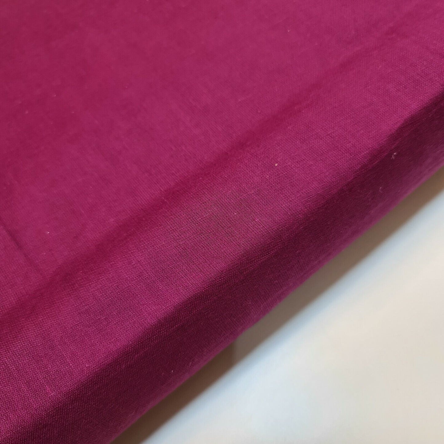 Dark Magenta 100% Cotton Muslin Fabric Sheer Gauze Plain Weave 44” Wide Dress Lining, Crafts Costume Material By The Meter