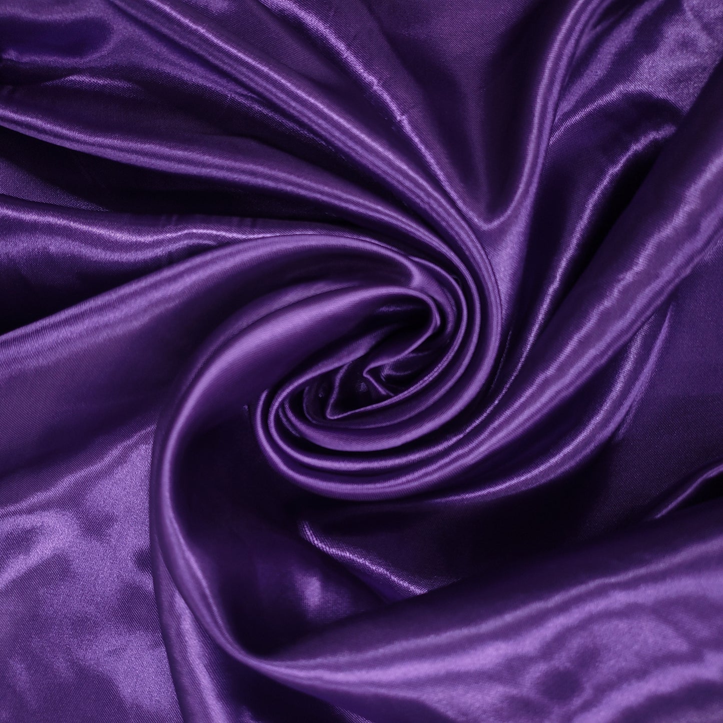 Dark Purple Plain Silky Satin Fabric Dress Craft Wedding Costume Lining Material 58" -By The Meter