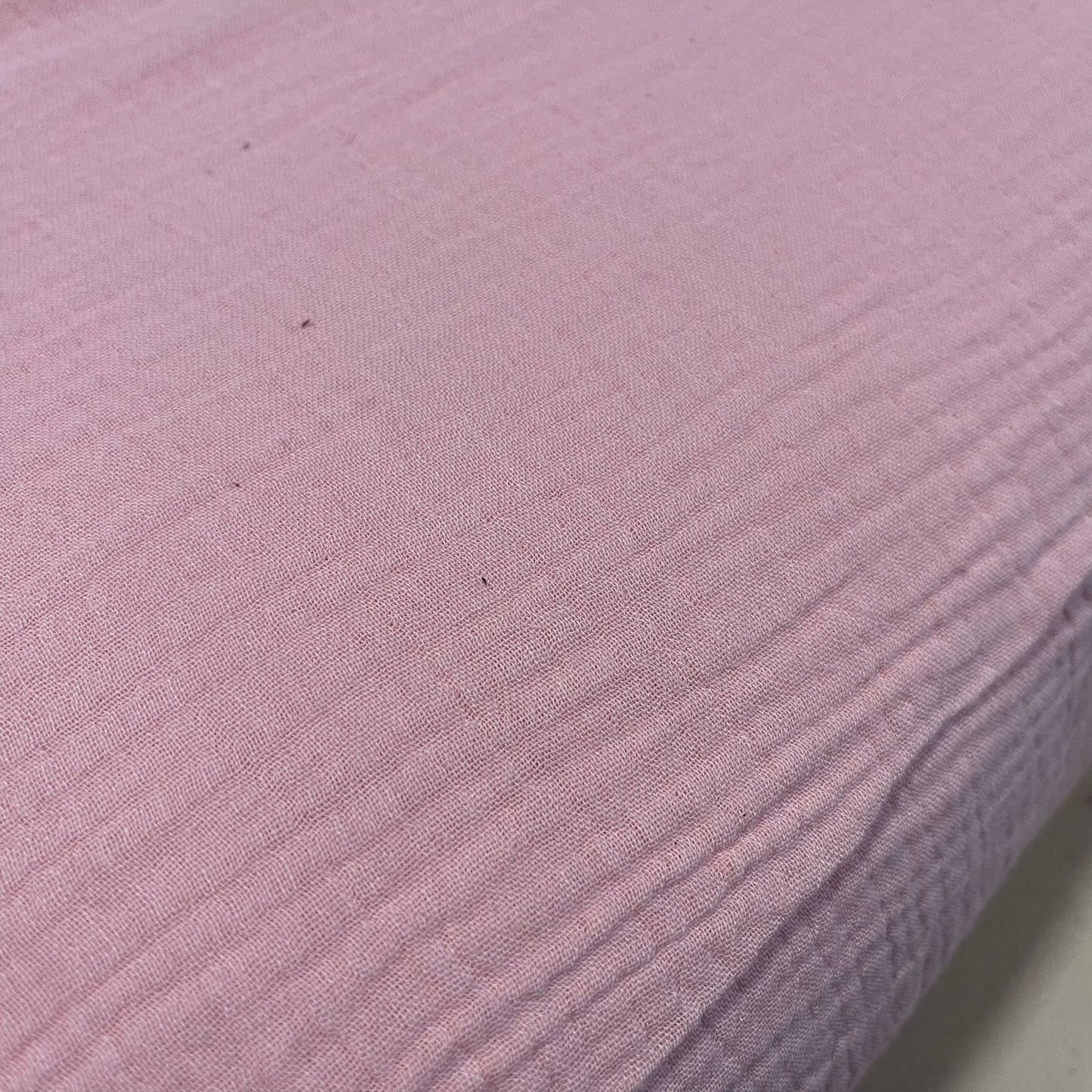 Rosa Double Gauze 100% Baumwolle Stoff Kleid Doppeltuch Musselin Material Meter 58"