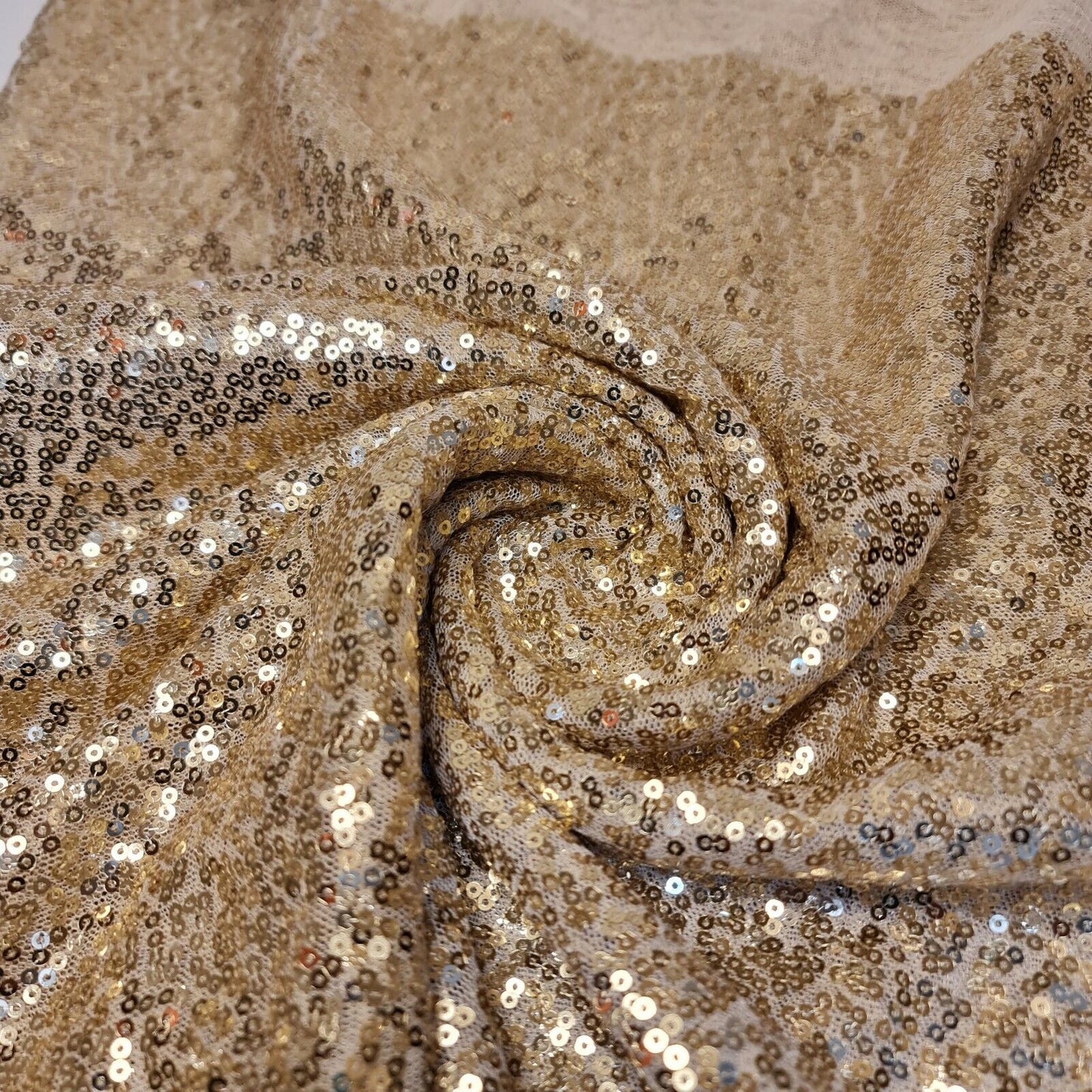 Paillettenstoff, glitzernd, glänzend, glitzernd, für Kleider, Bastelarbeiten, Tischdecken, 127 cm (Babyrosa)