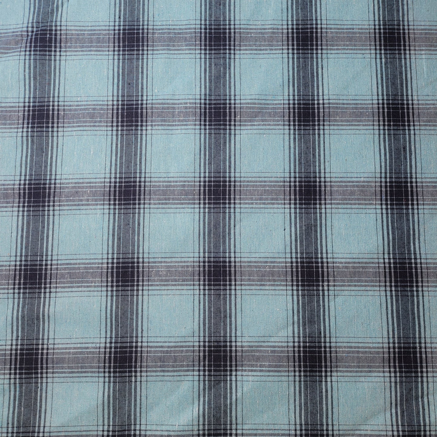 Eisblau-Marineblau, 100 % Baumwolle, Tartan-Karomuster, kariert/gestreift, Kleiderstoff, Bastel- und Quiltmaterial, 147,3 cm, Meterware