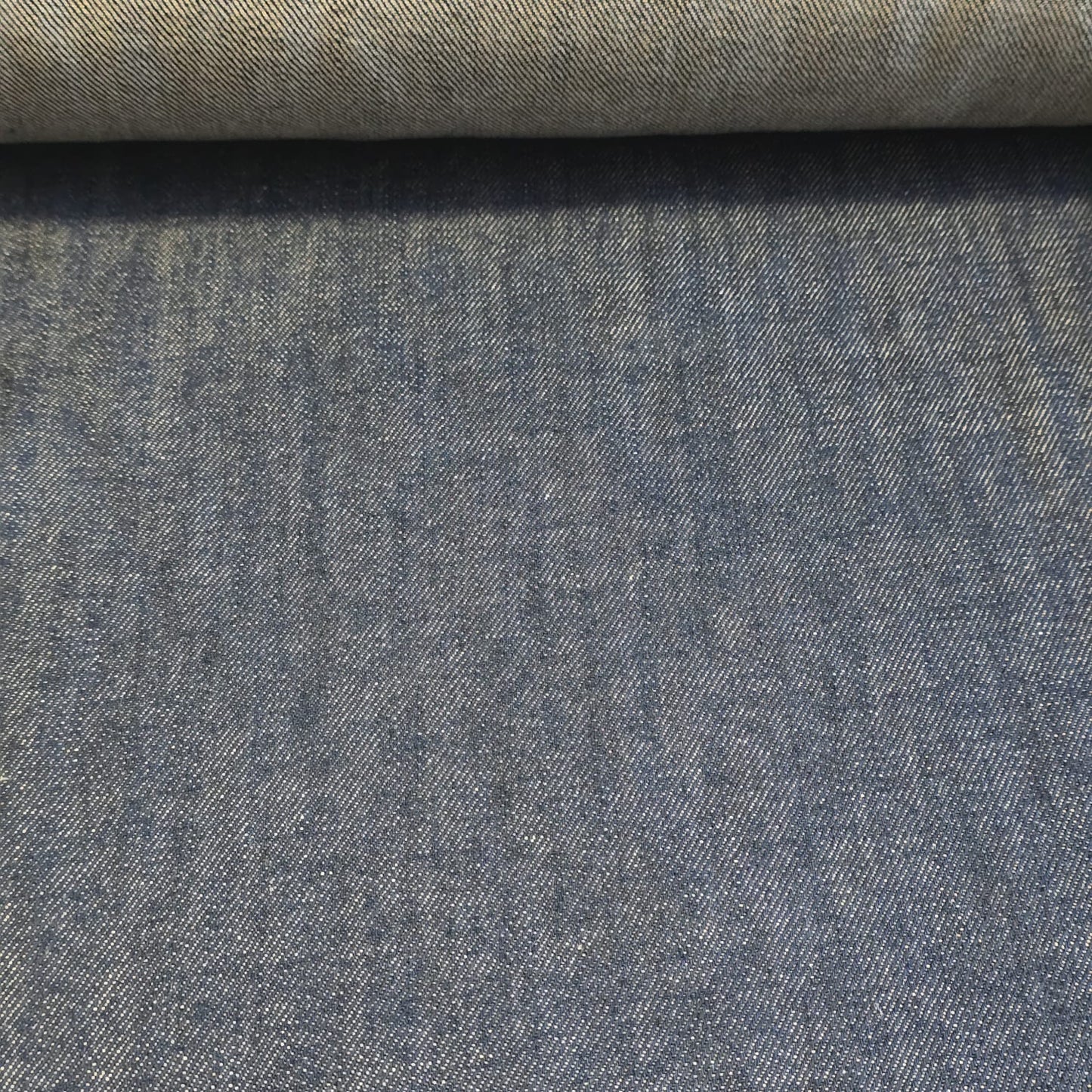 Indigo Blue Salt & Pepper Denim Fabric 12oz Heavy Weight – Extra Wide 180cm | Premium Quality Material for Dressmaking, Crafts & Costumes By The Meter