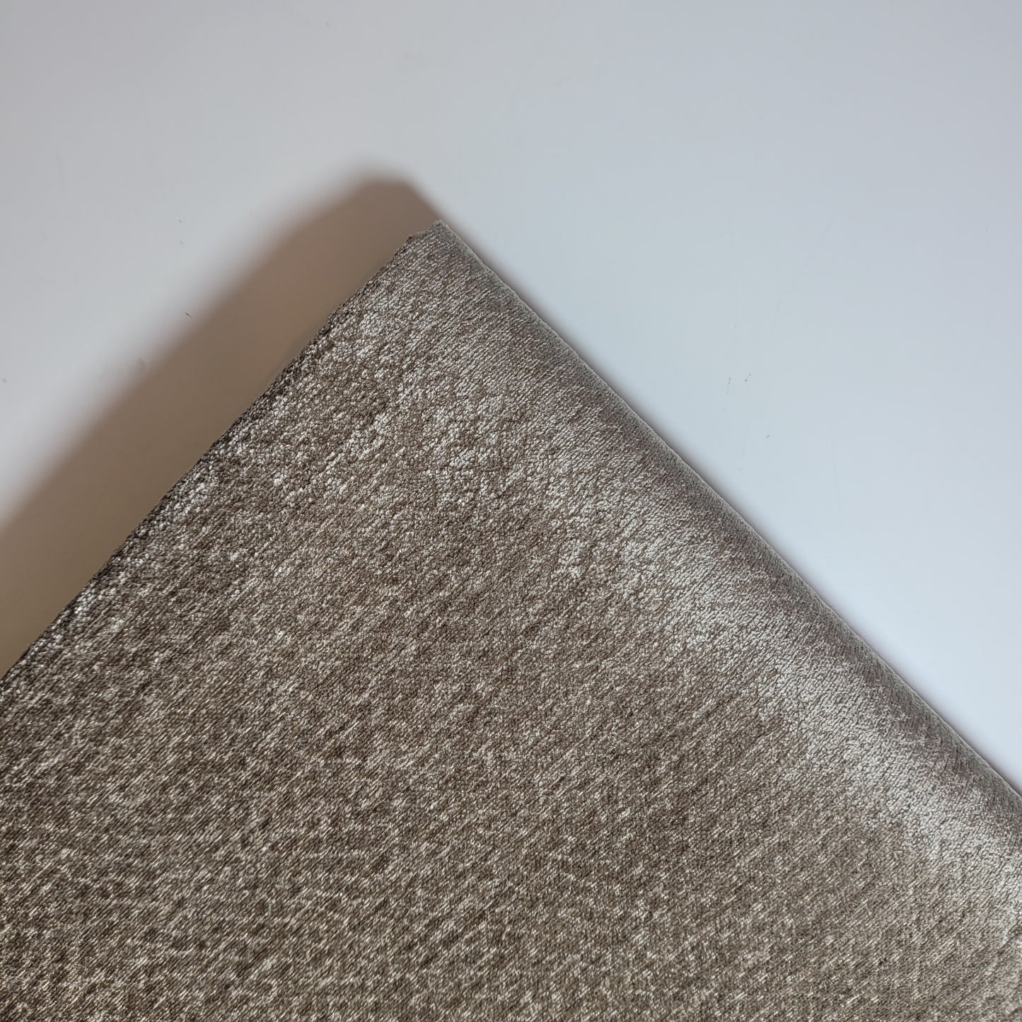 Khaki Diamond Chenille Velvet Fabric Curtain Soft Furnishing Material 58" By The Meter