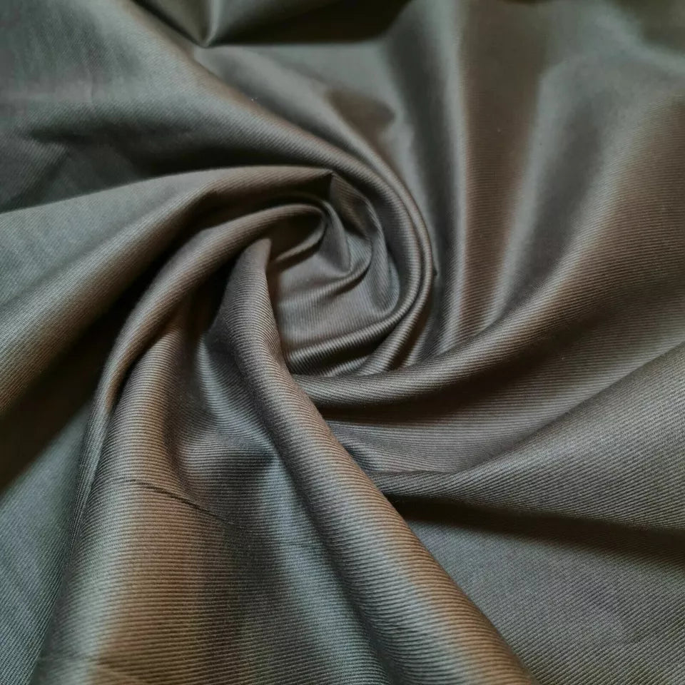 Khaki, einfarbig, dick, 100 % Baumwolle, Drillichstoff, Arbeitskleidung, Kleider, Twill, Bastelstoff, 147,3 cm, Meterware