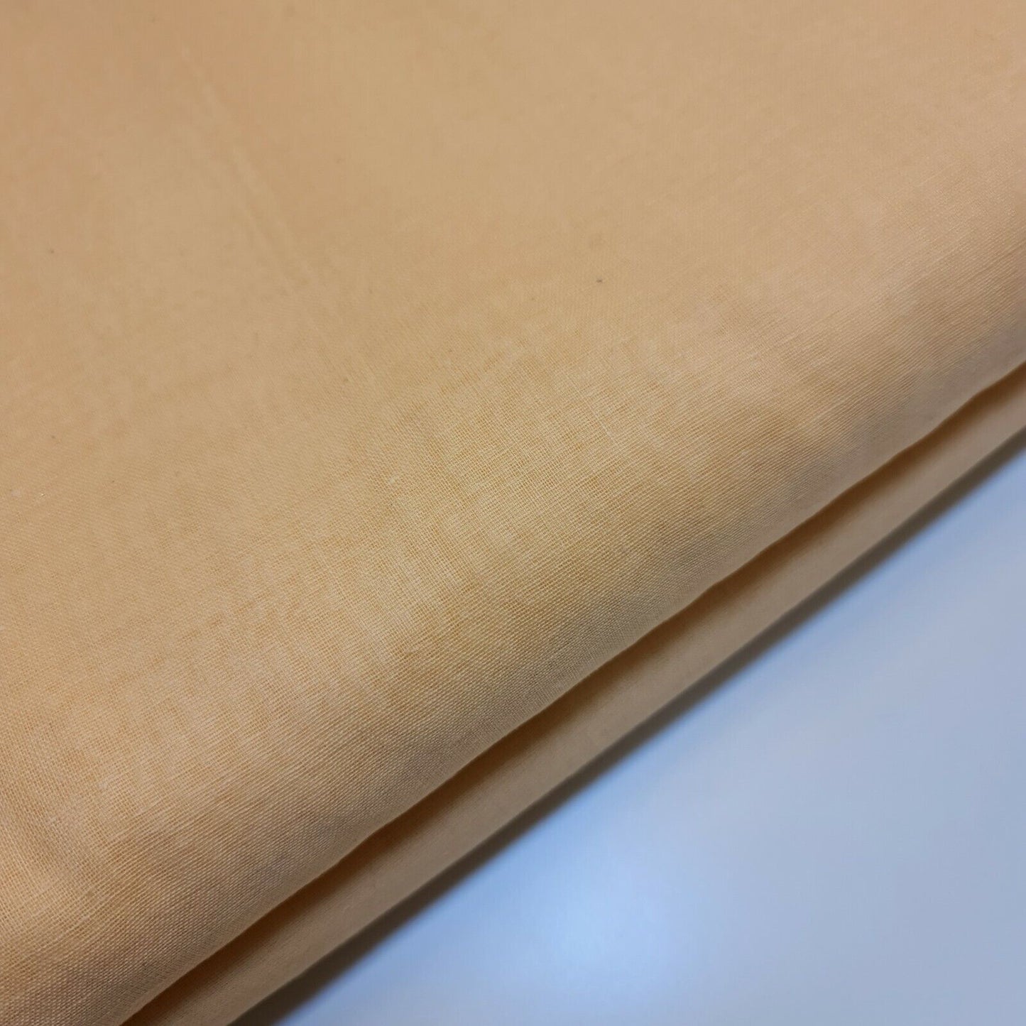 Light Peach 100% Cotton Muslin Fabric Sheer Gauze Plain Weave 44” Wide Dress Lining, Crafts Costume Material By The Meter