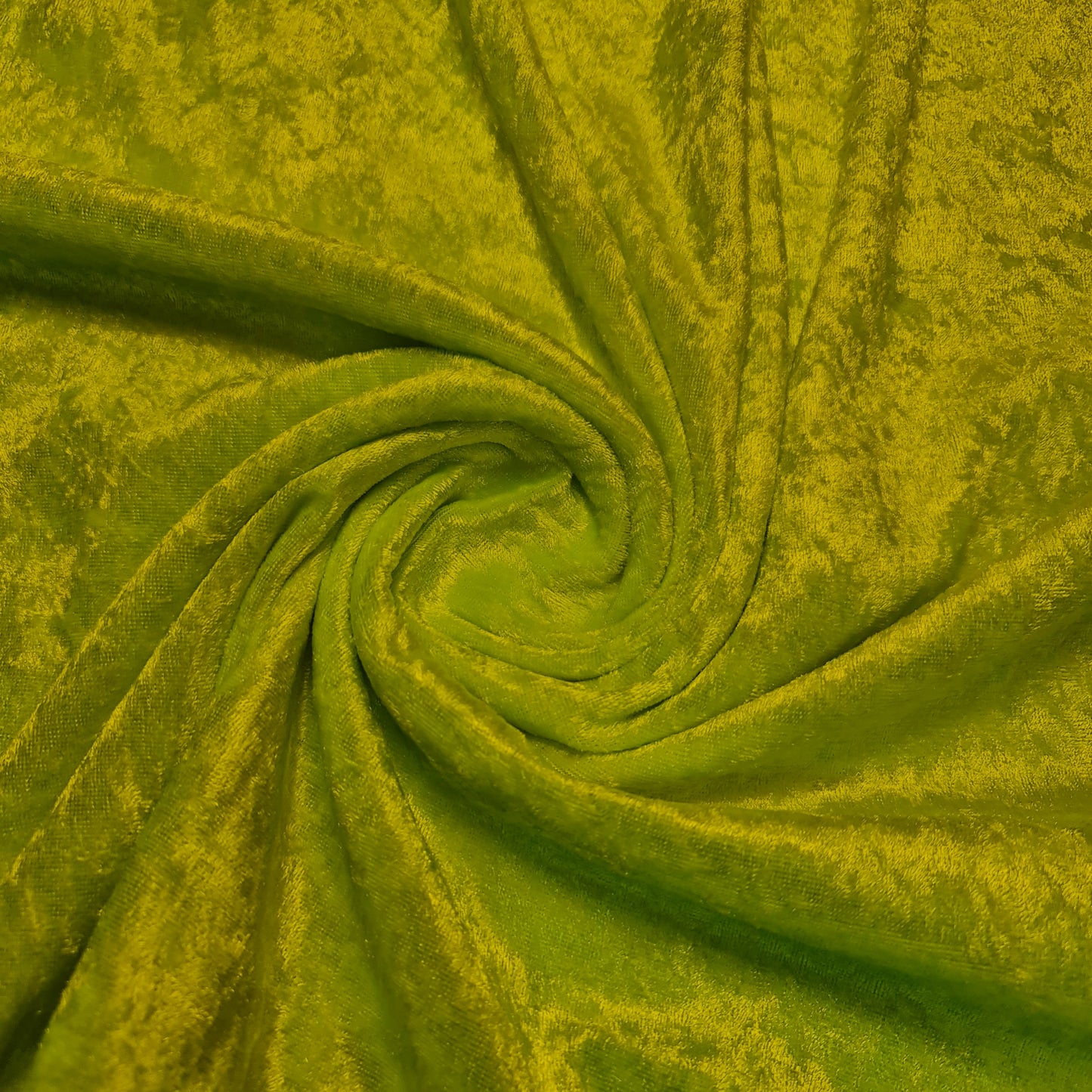 Limettengrüner, schlichter Pannesamtstoff, Stretch-Velours, 150 cm breit, Meterware