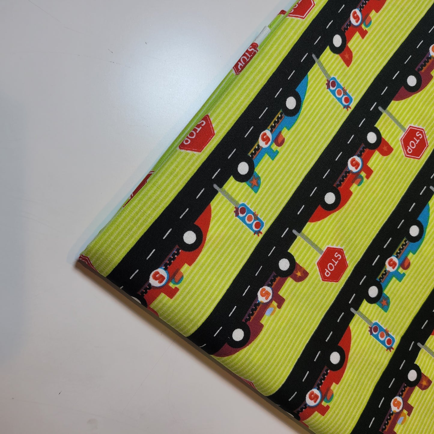 Lime F1 Cars Soft 100% Cotton Floral Fabric for Kids’ Sewing and Quilting – 44" Wide, Perfect for Dresses and Crafts