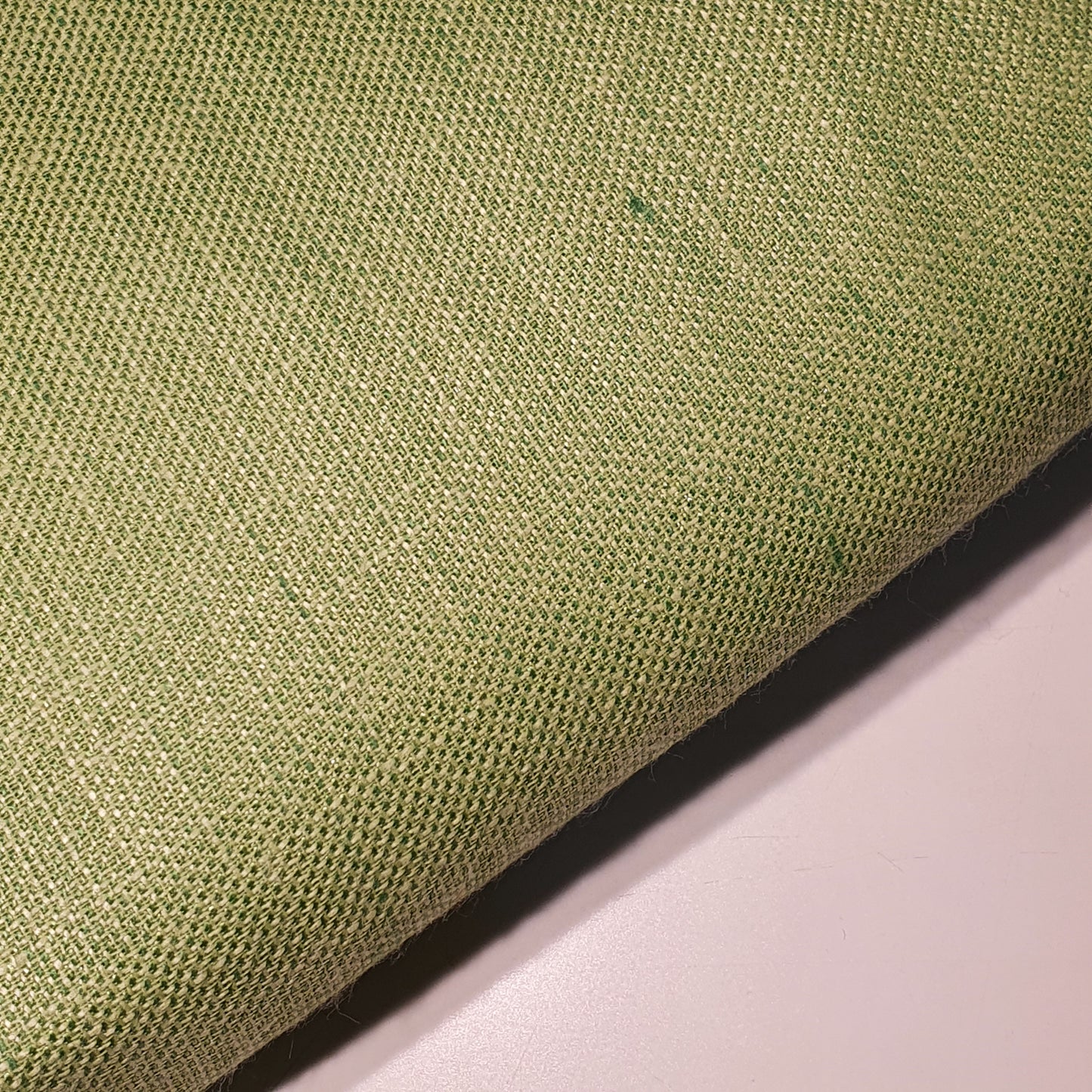 Limettengrüner, schlichter 100 % Baumwoll-Leinenstoff, Bastel- und Quiltmaterial, 147,3 cm, Meterware