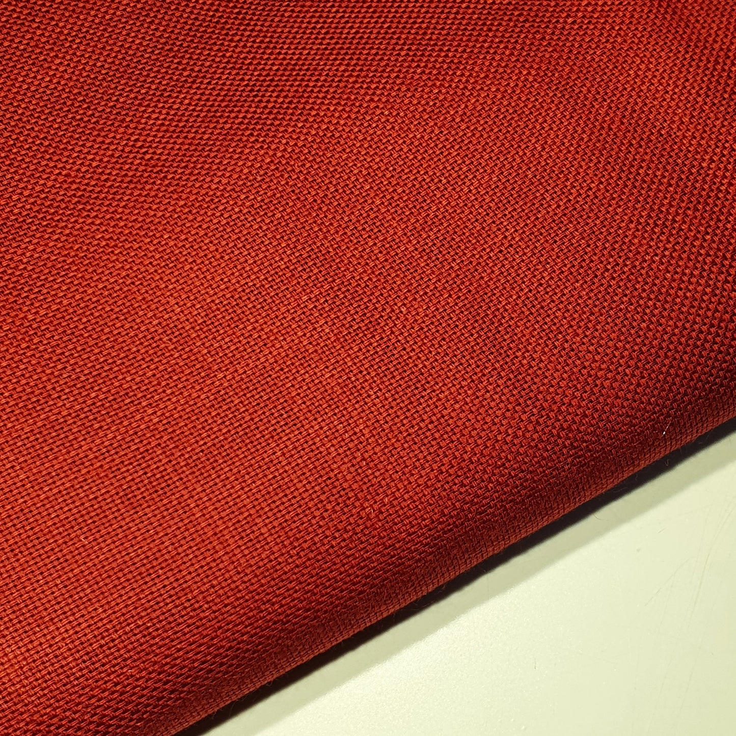 Kastanienbrauner, schlichter 100 % Baumwoll-Leinenstoff, Bastel-, Kleider- und Quiltmaterial, 147,3 cm, Meterware