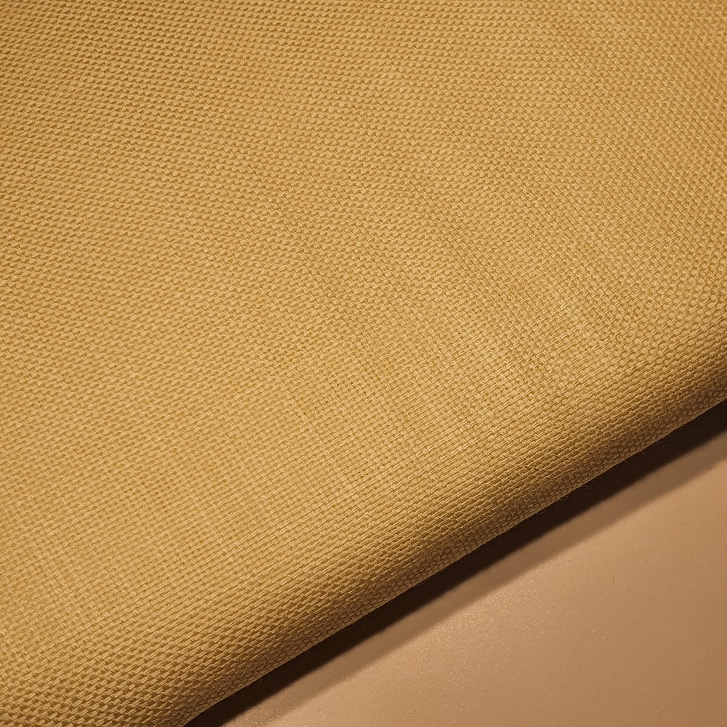 Mary Gold, einfarbig, 100 % Baumwolle, Leinen, Stoff zum Basteln, Kleider, Quilten, 147,3 cm, Meterware