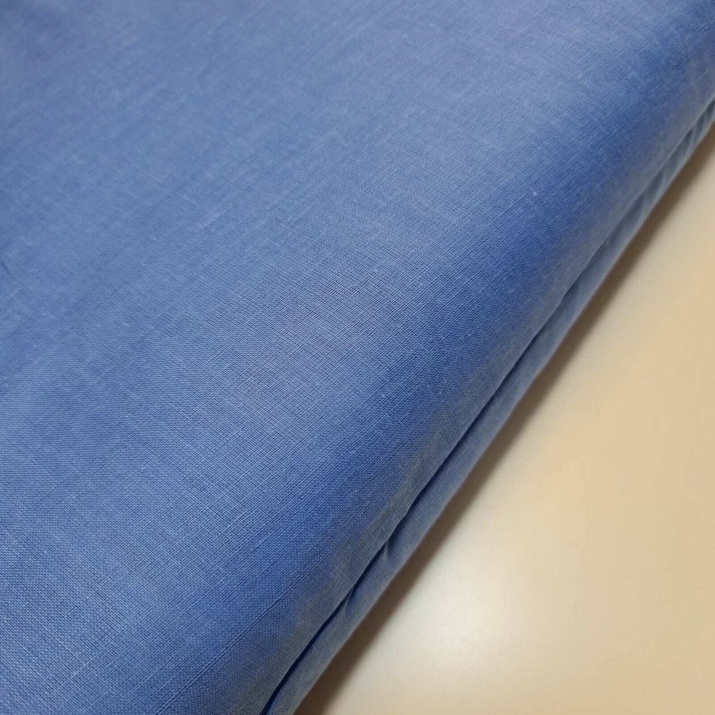 New Blue 100% Cotton Muslin Fabric Sheer Gauze Plain Weave 44” Wide Dress Lining, Crafts Costume Material By The Meter