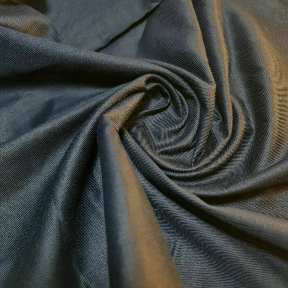 Marineblauer, einfarbiger, dicker 100 % Baumwoll-Drillstoff, Arbeitskleidung, Kleider-Twill, Bastelstoff, 147,3 cm, Meterware
