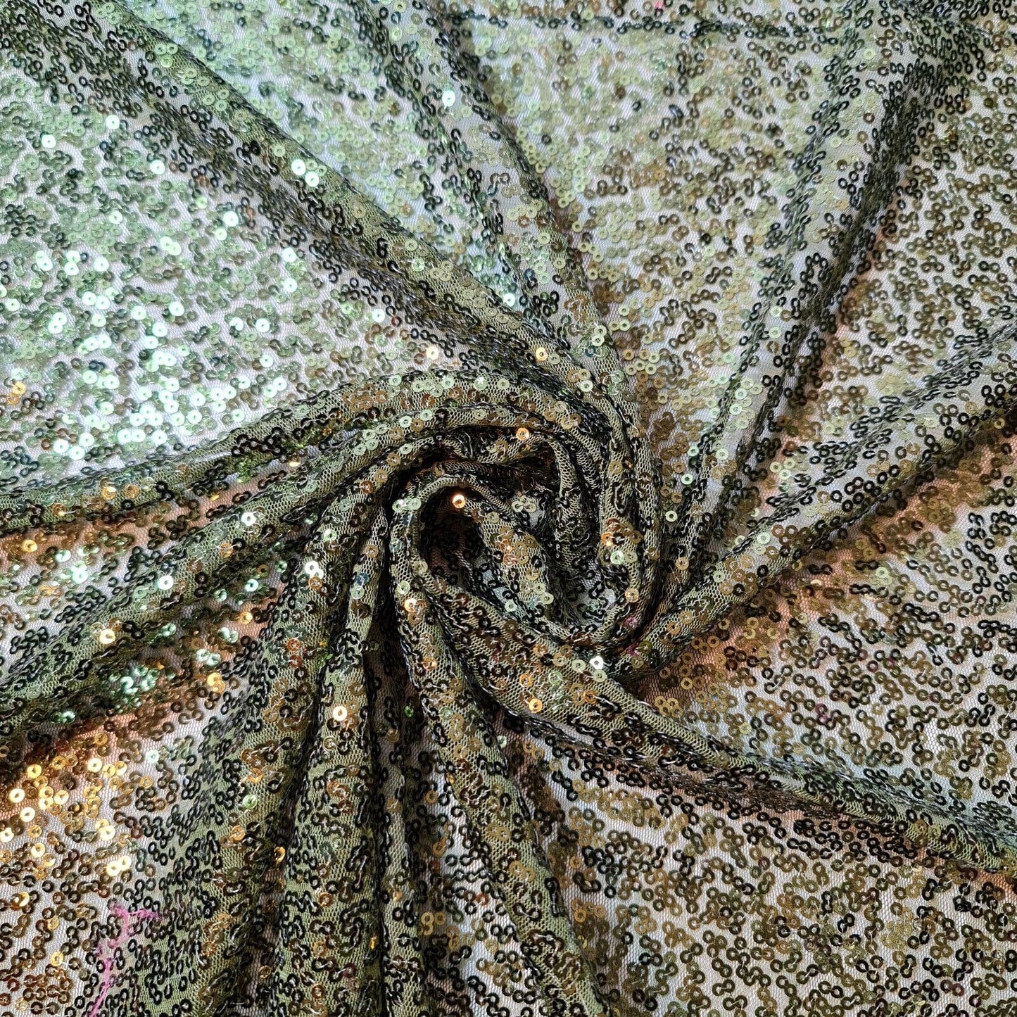 Paillettenstoff, glitzernd, glänzend, glitzernd, für Kleider, Bastelarbeiten, Tischdecken, 127 cm (Babyrosa)