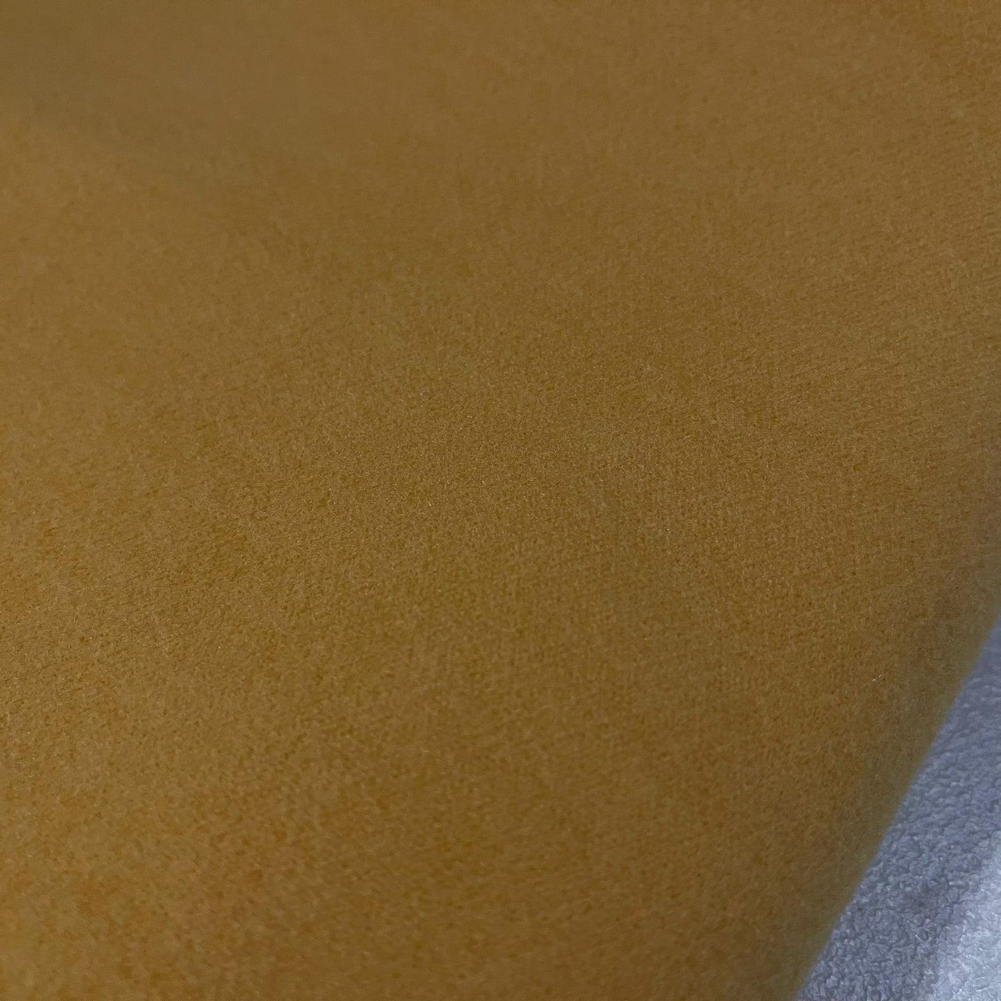Ochre Plain Dyed Washable Wool Fabric Ideal For Coats and Scarfs 58" Wide By The Meter