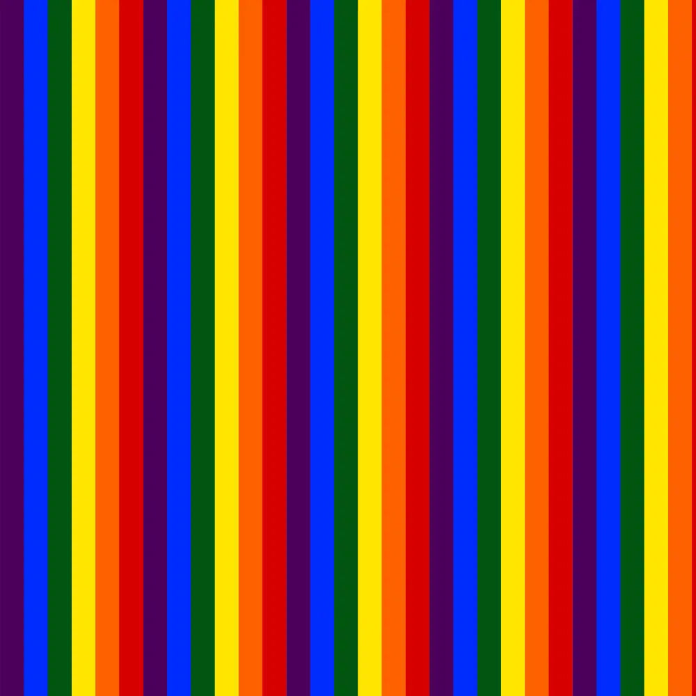 Polycotton Digital Print Fabric | 80% Polyester 20% Cotton 45" (115cm) Wide Lightweight Printed Fabric – Sold by the Meter – Rainbow Stripe Small (PCD058)