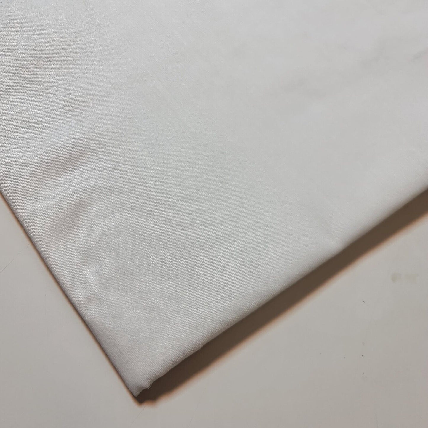 Weißer Polyester-Baumwoll-Satin-Stoff, für Vorhänge, Futter, Kleider, Basteln, Quilten, 111,8 cm, Meterware