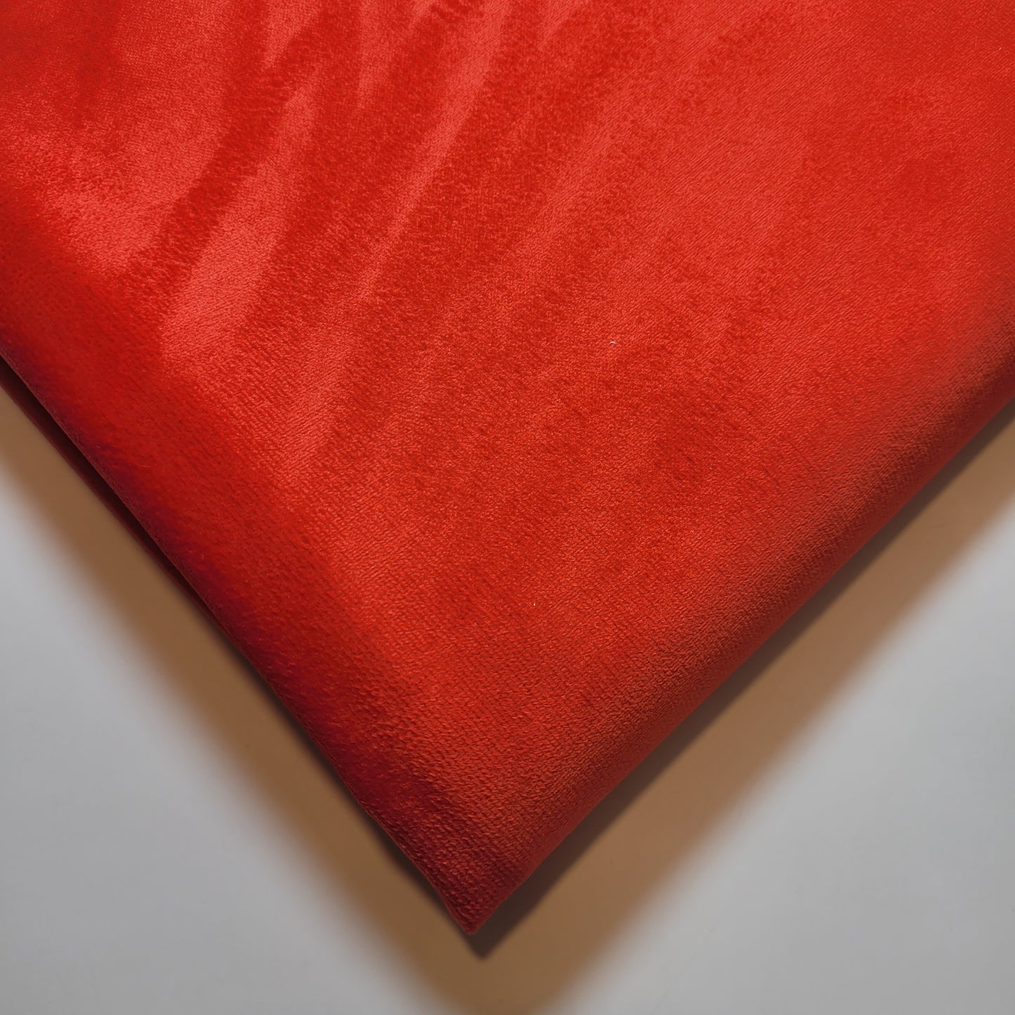 Red Plush Plain Velvet Fabric 58” Wide – Upholstery, Curtains & Cushions | By the Meter | I Need Fabrics UK