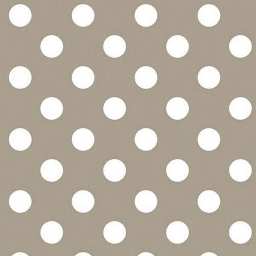 Strone Polka Polka Dot PVC Vinyl Tablecloth Fabric – 58" Wide, Waterproof, Easy-Clean Party / Event Material By The Meter