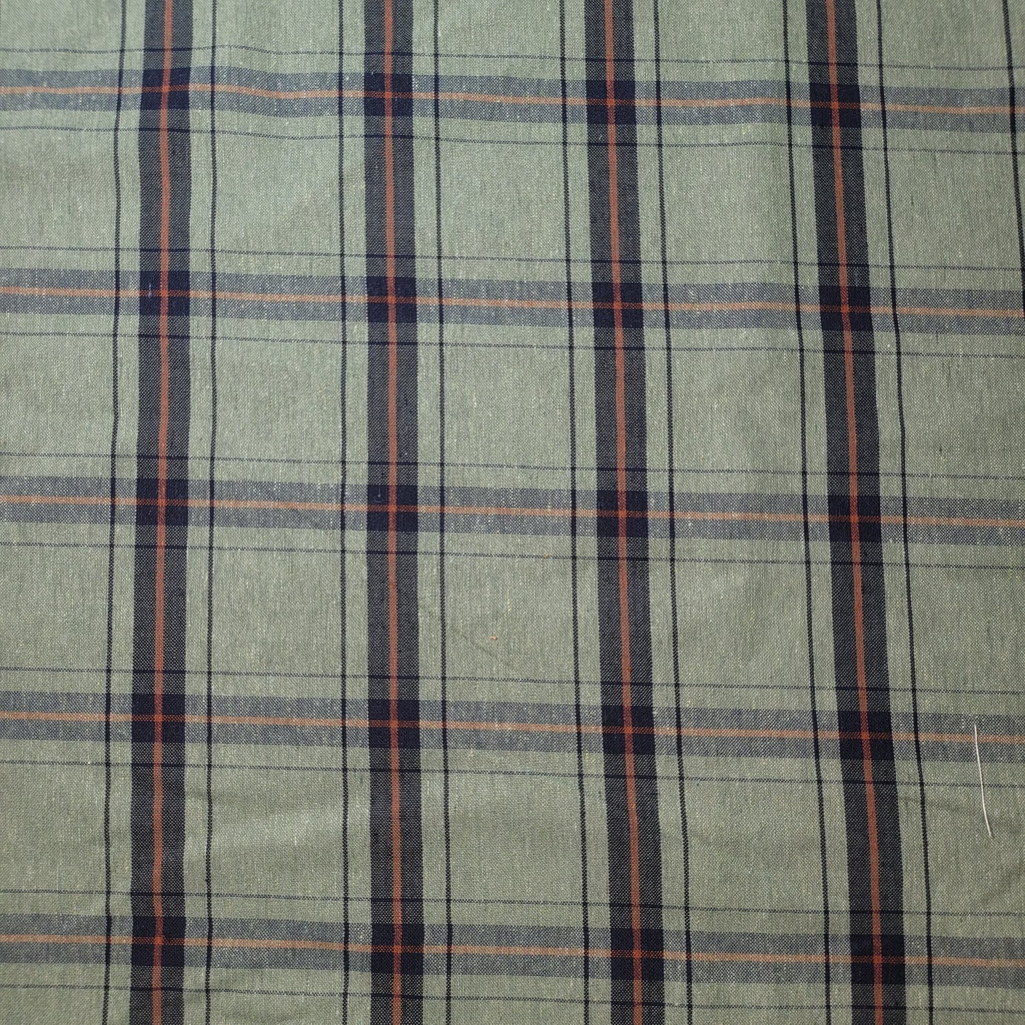 Salbei Orange 100 % Baumwolle Tartan Check Plaid / Streifen Kleid Stoff Handwerk Quilting Material 58" pro Meter