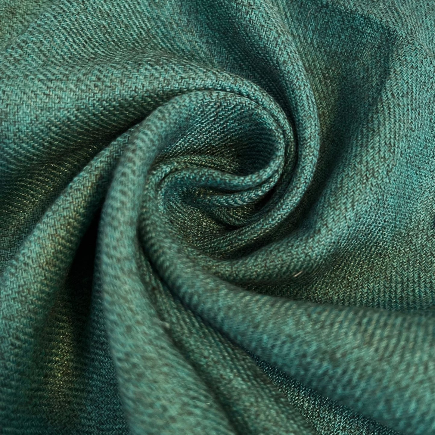 Sea Green Pashmina Winter Viscose Twill Fabric Dress Costume Scarf Material 44" Wide By The Meter